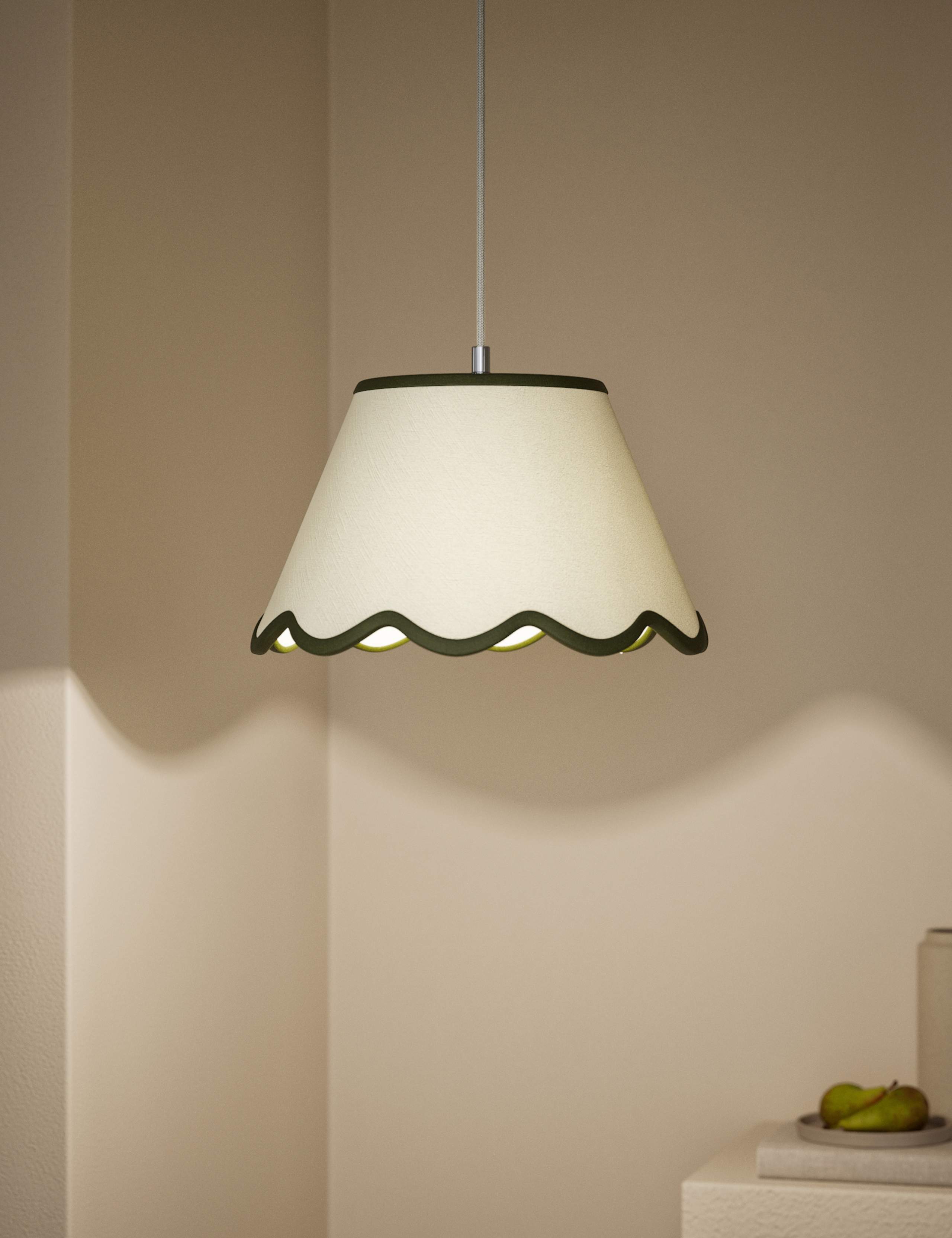Large Scallop Trim Lamp Shade 2 of 5