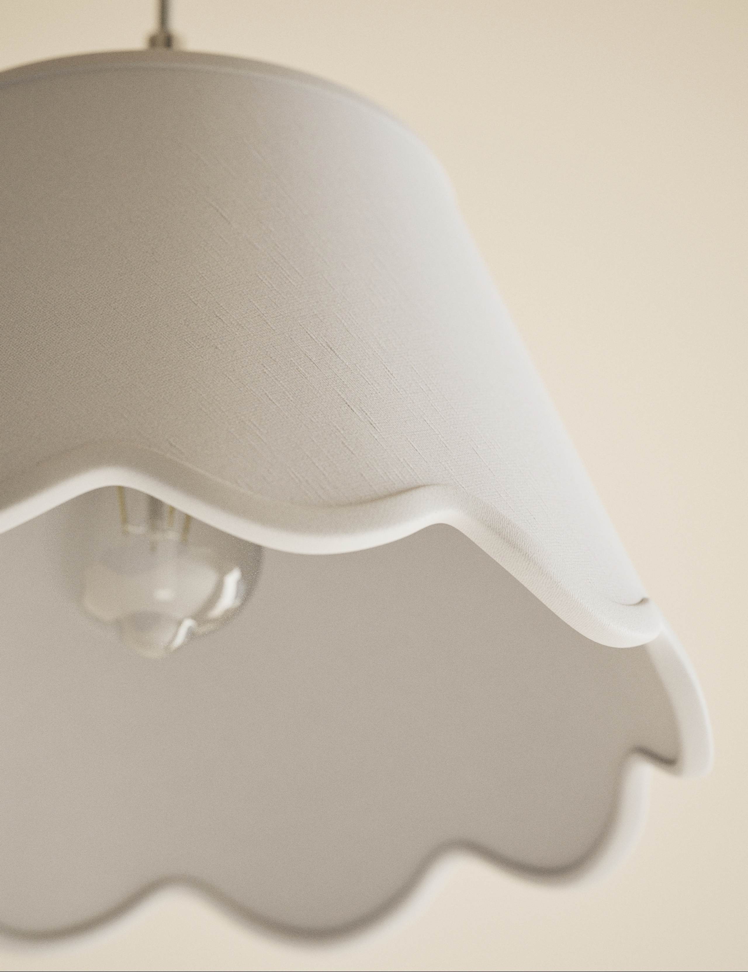 Large Scallop Trim Lamp Shade 4 of 5