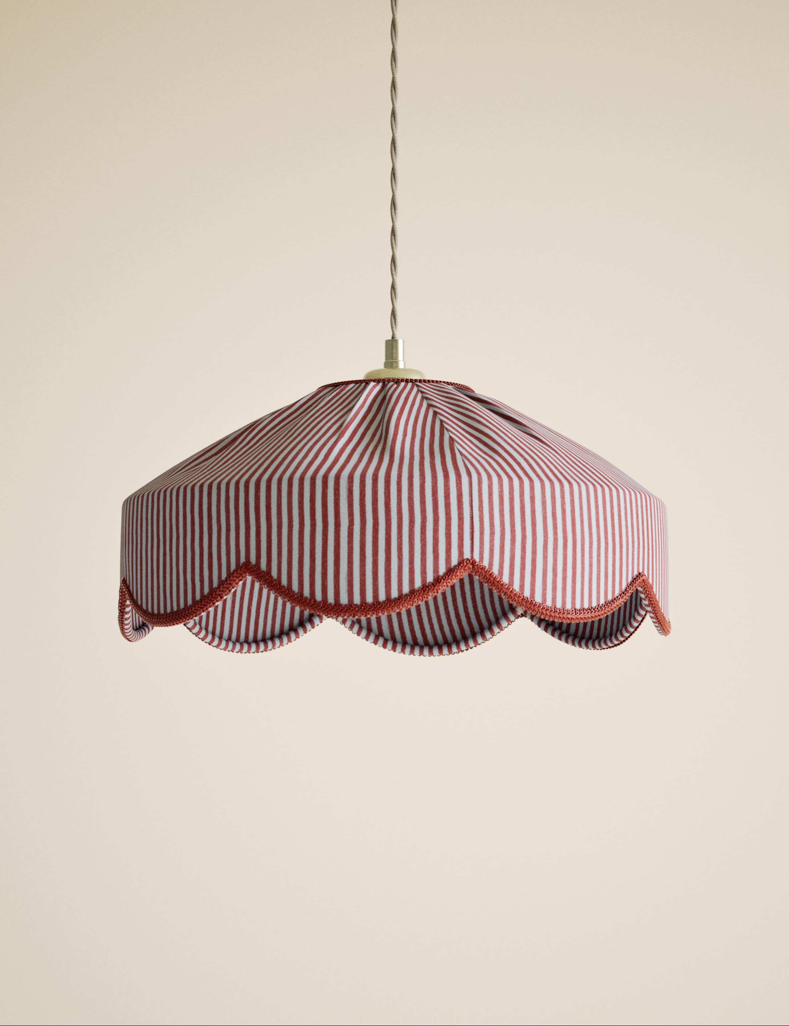 Striped Scallop Lamp Shade 3 of 5