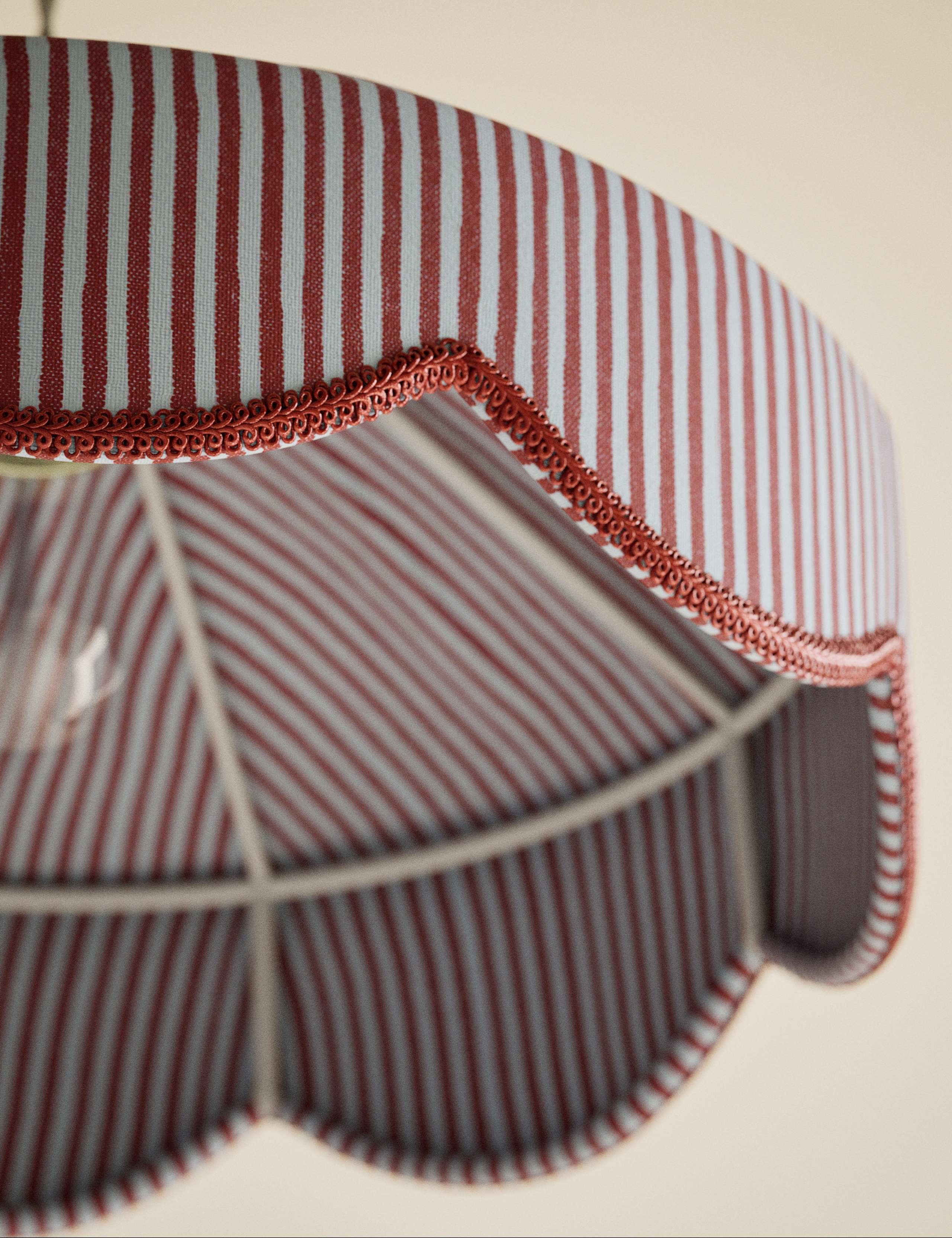 Striped Scallop Lamp Shade 4 of 5