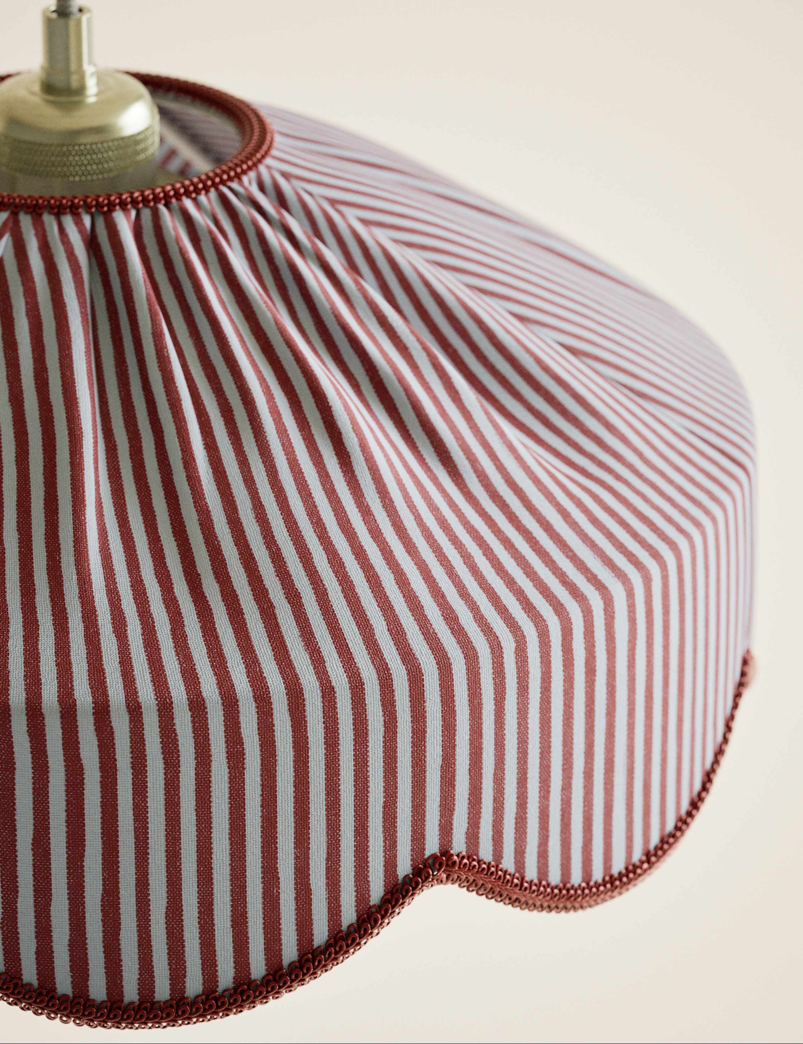 Striped Scallop Lamp Shade 5 of 5