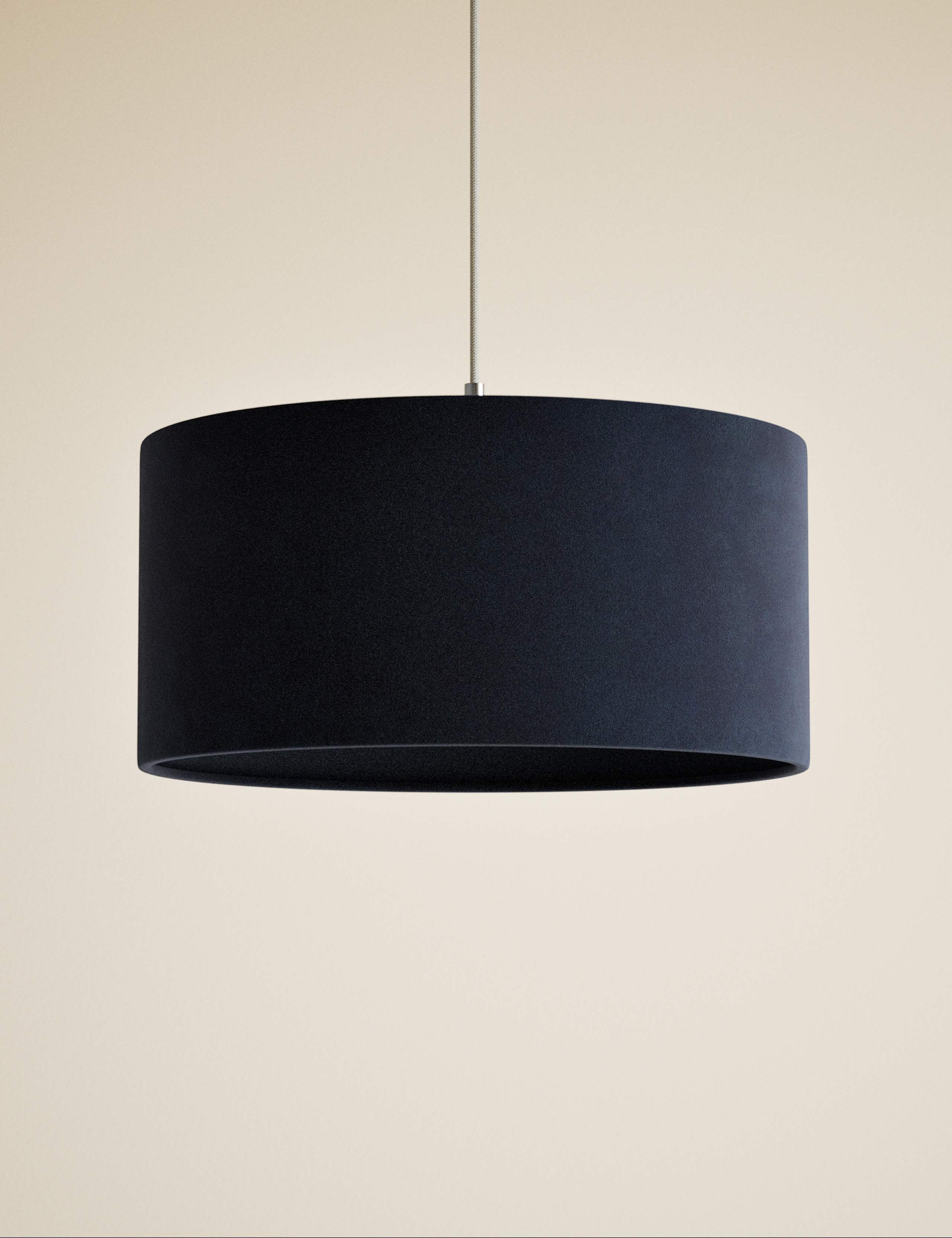 Velvet Oversized Ceiling Lamp Shade 3 of 5