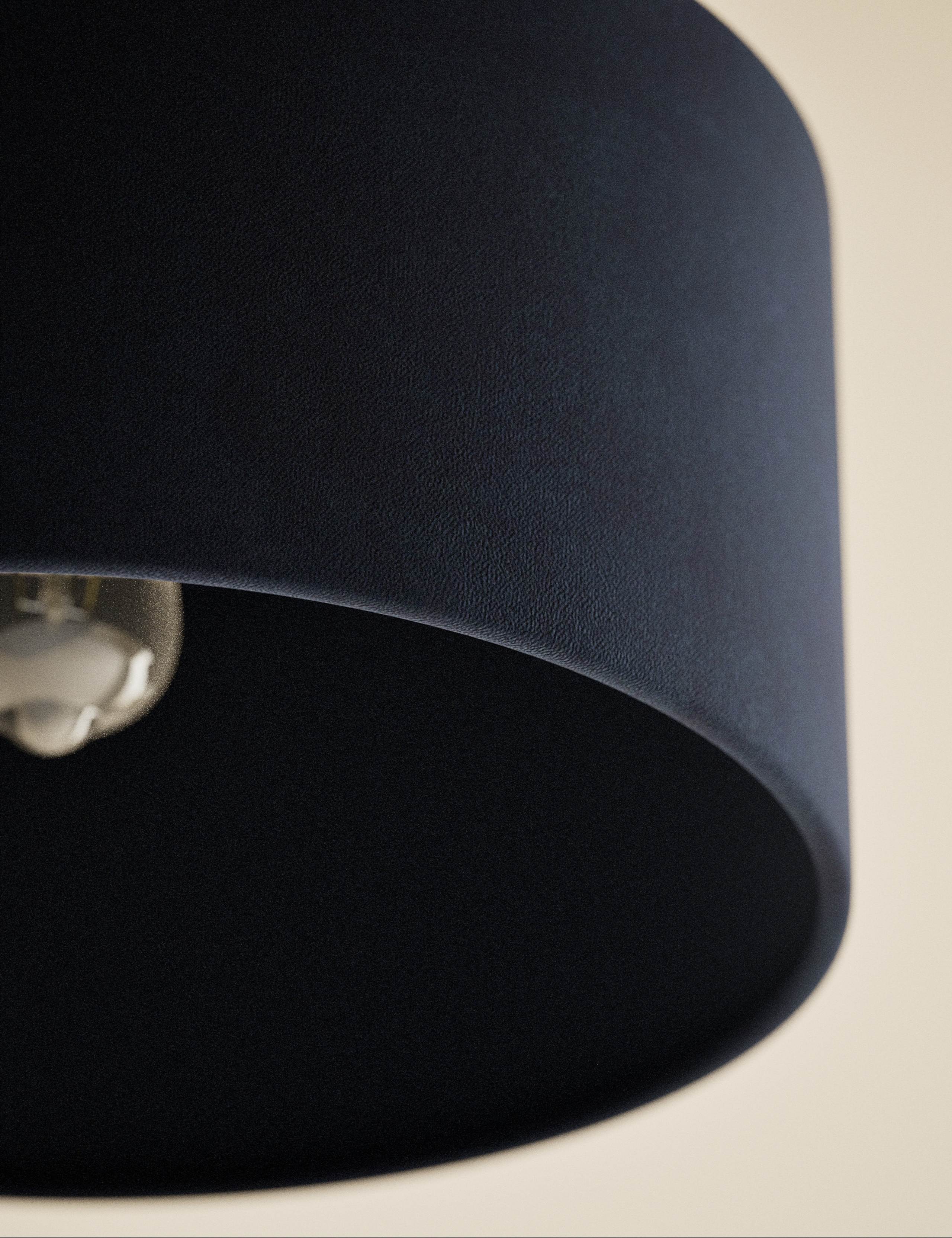 Velvet Oversized Ceiling Lamp Shade 4 of 5