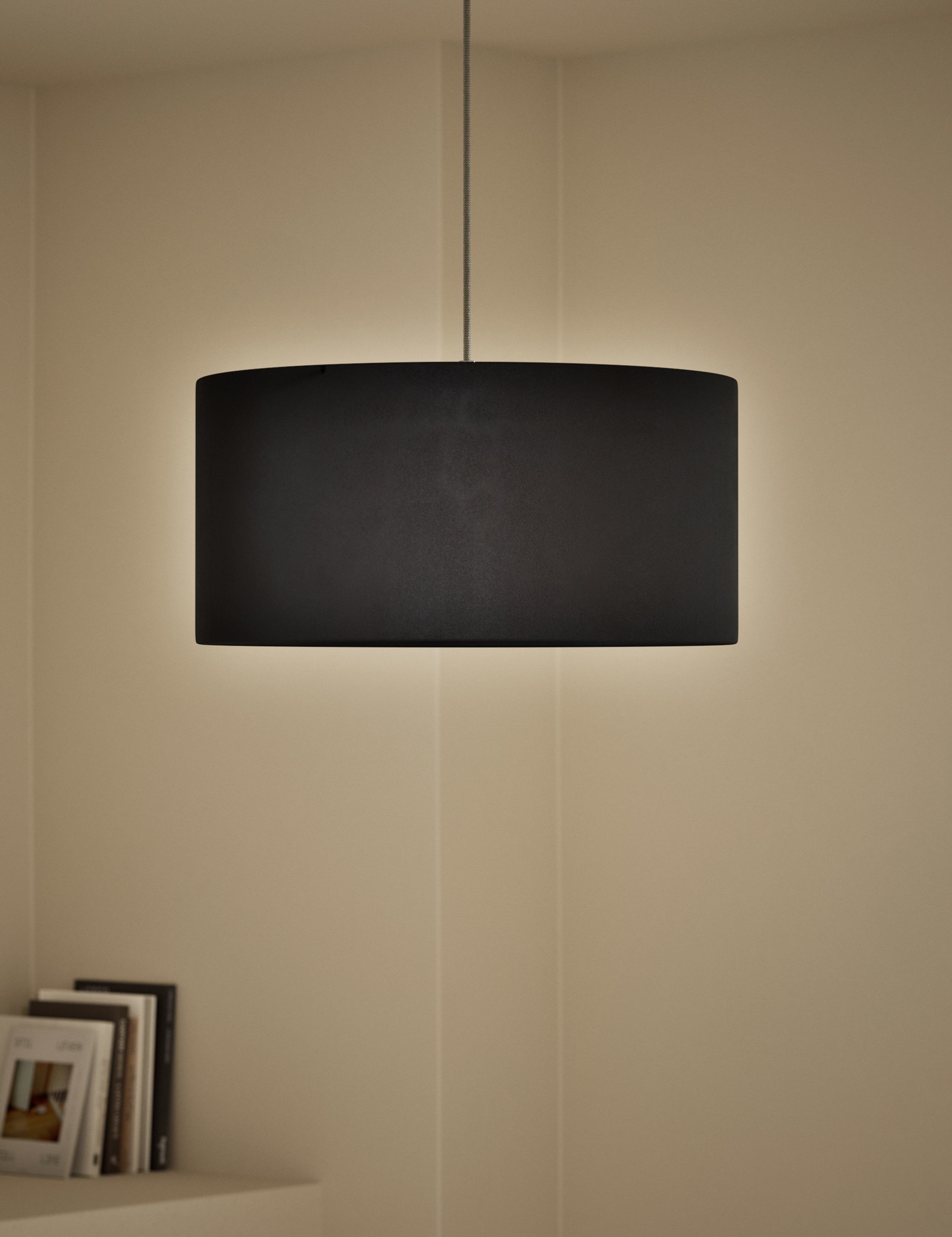 Velvet Oversized Ceiling Lamp Shade 2 of 5