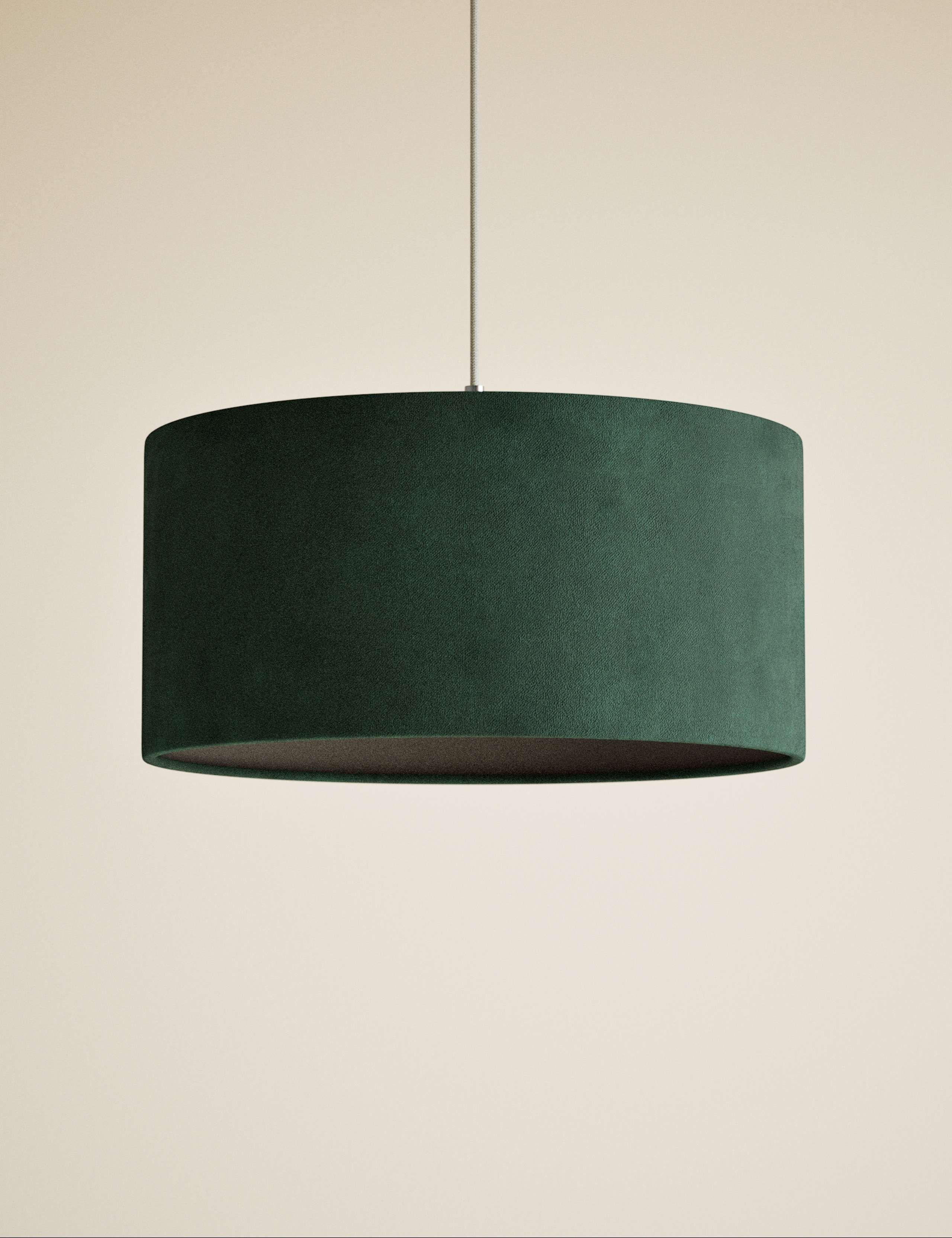 Velvet Oversized Ceiling Lamp Shade 3 of 5