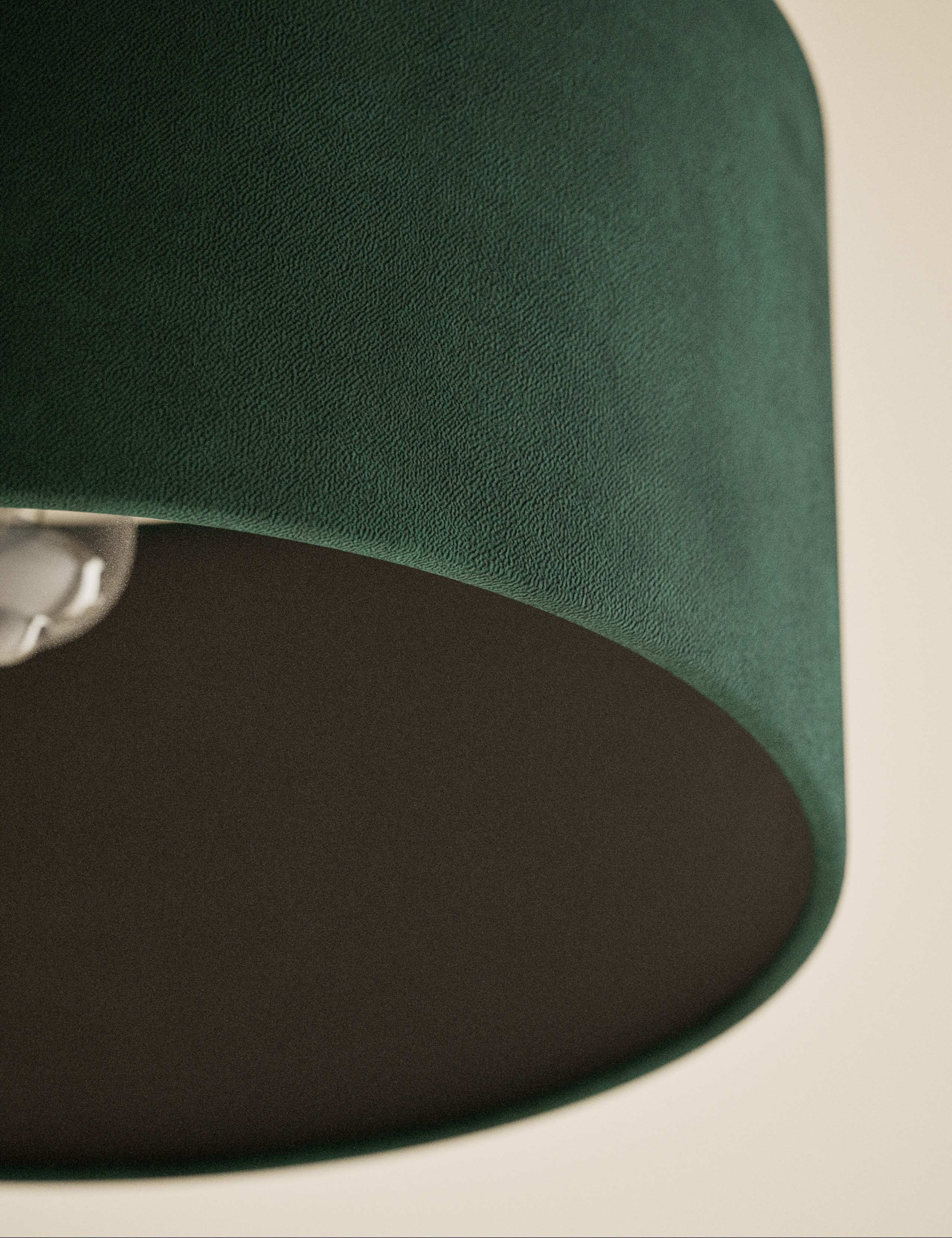 Velvet Oversized Ceiling Lamp Shade 4 of 5