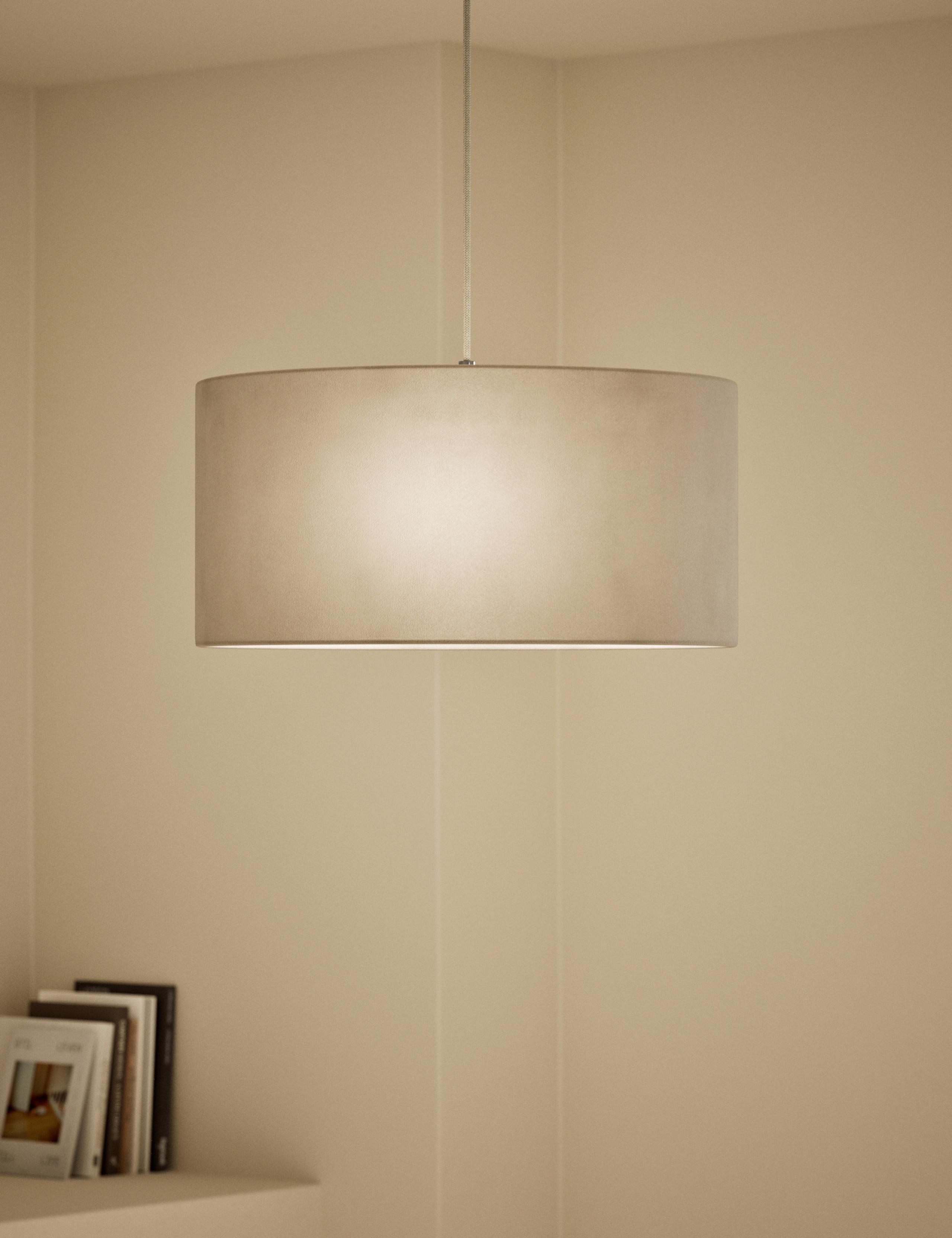 Velvet Oversized Ceiling Lamp Shade 2 of 5