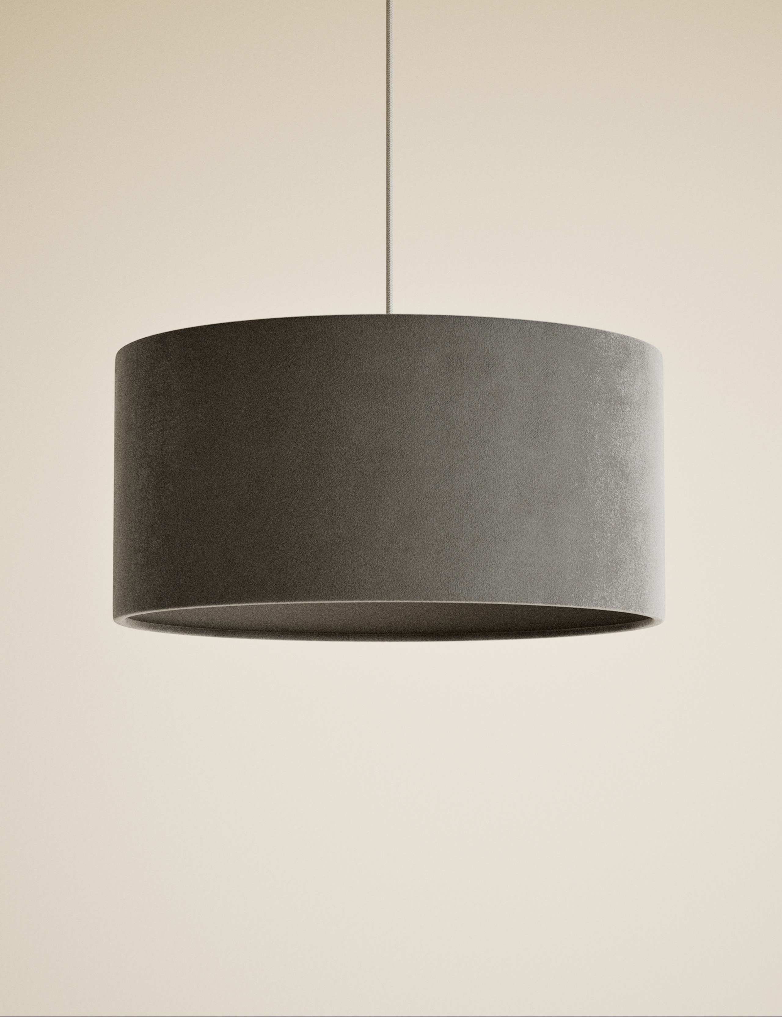 Velvet Oversized Ceiling Lamp Shade 3 of 5