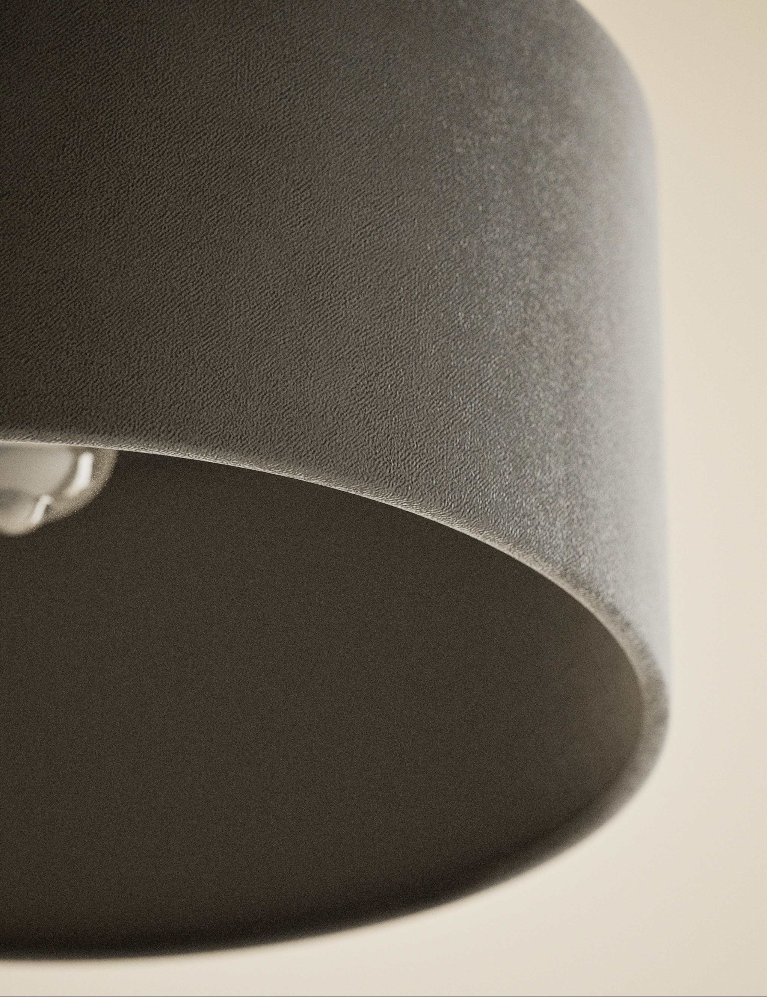 Velvet Oversized Ceiling Lamp Shade 4 of 5