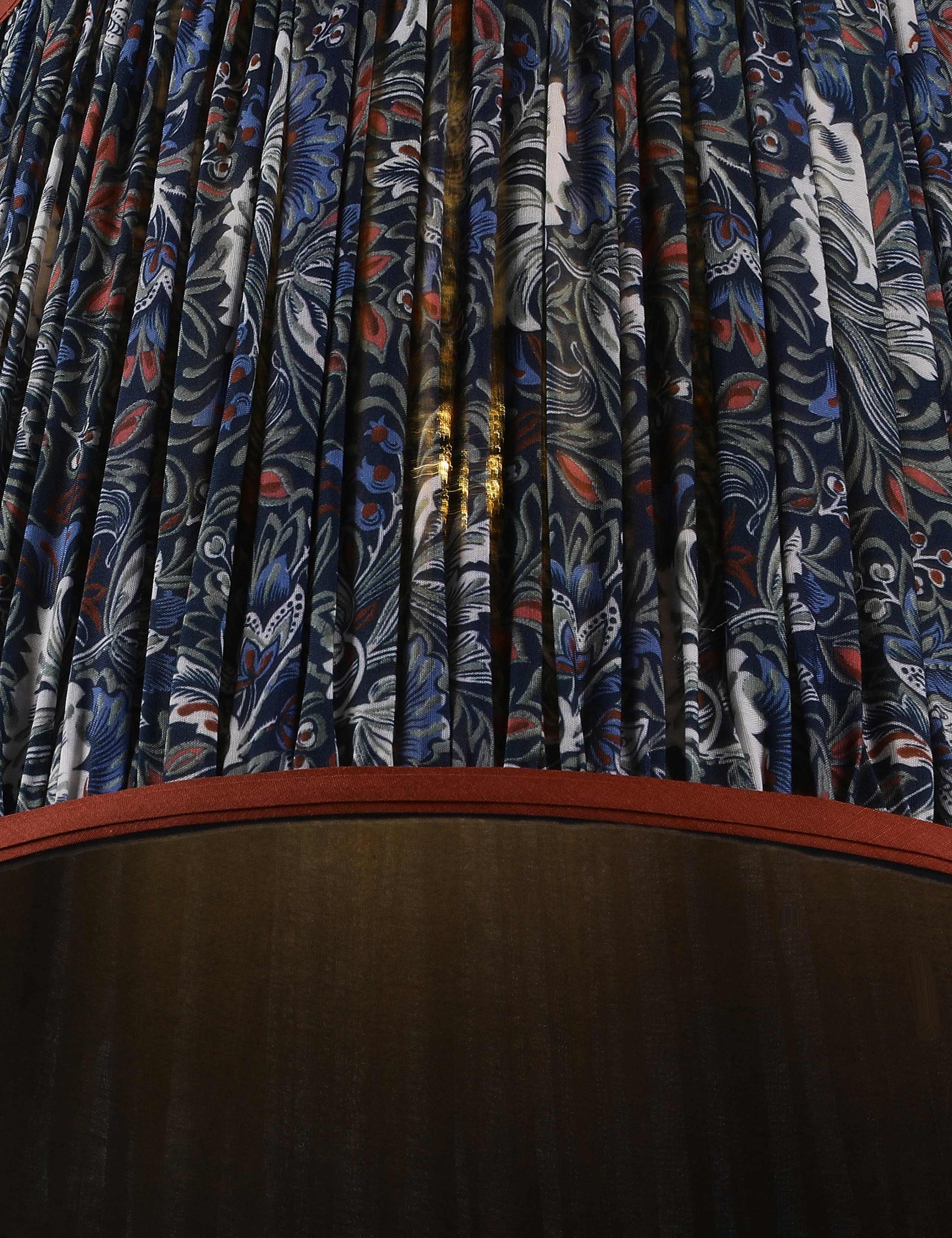 Printed Pleated Ceiling Lamp Shade 3 of 4