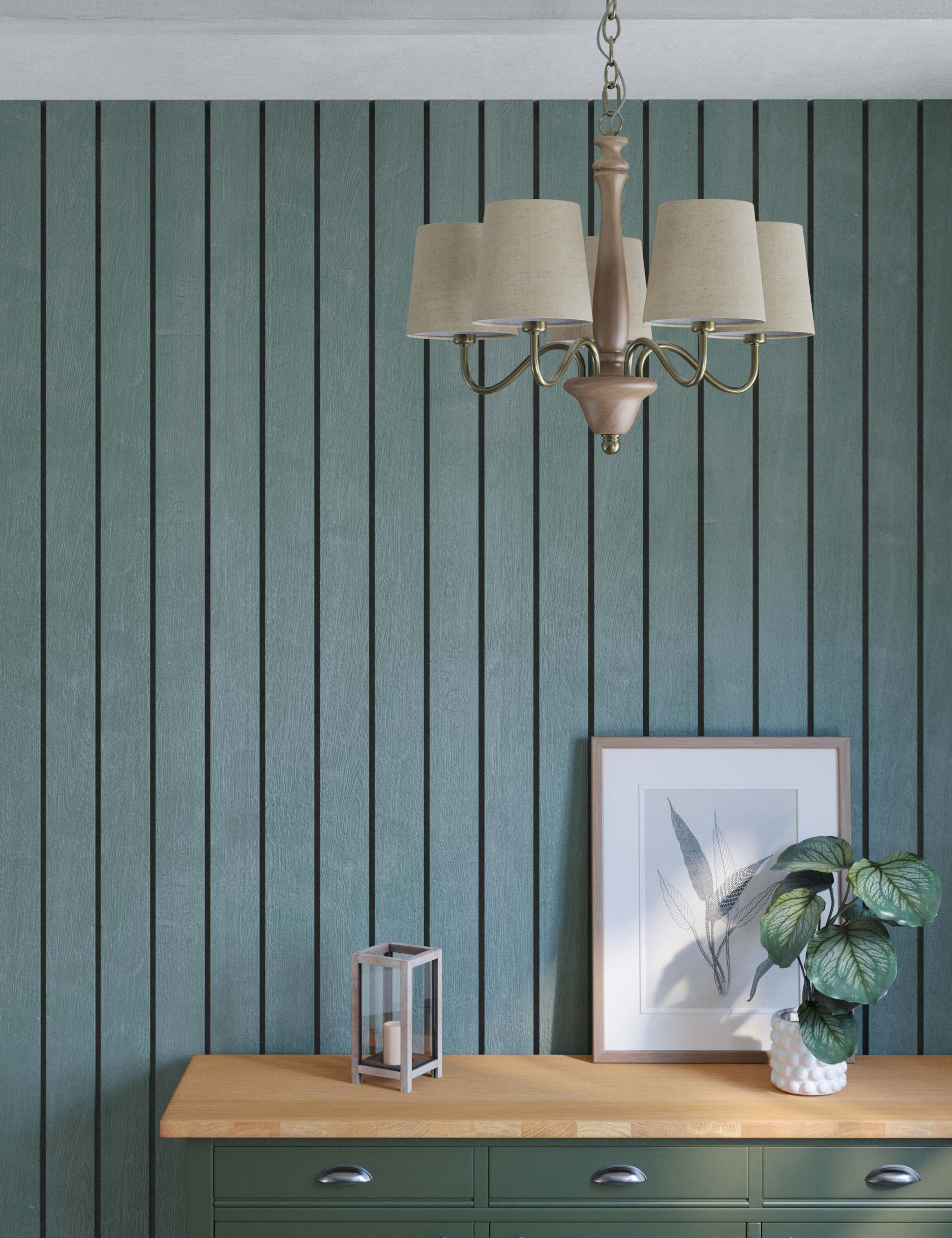 Wooden Chandelier 4 of 7