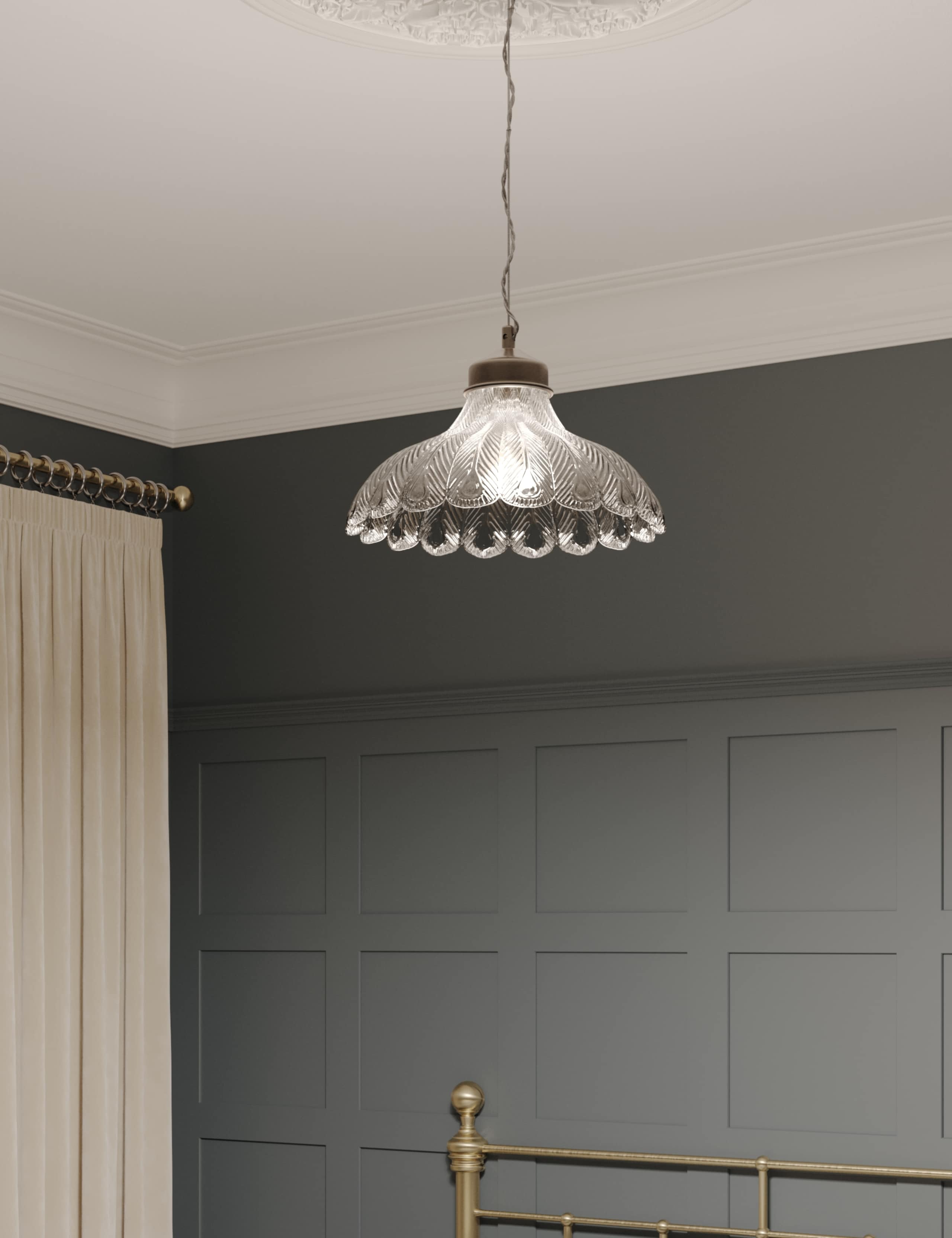Peacock Large Pendant Light 2 of 7