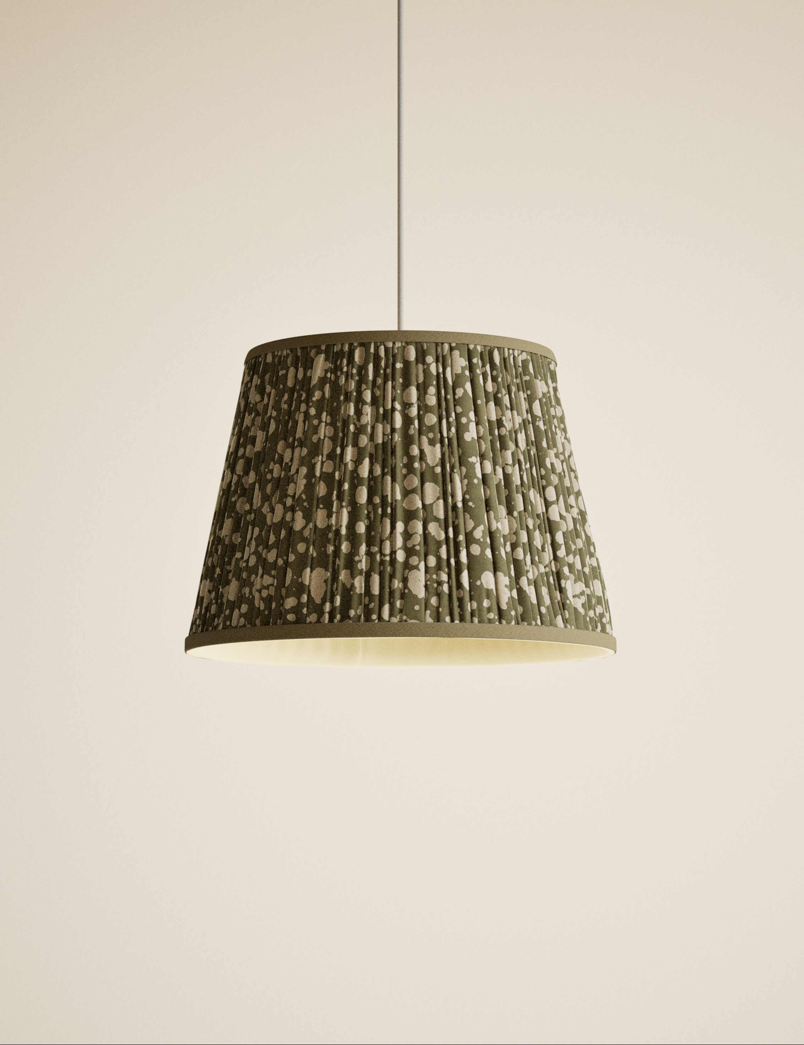 Pleated Splatter Print Lamp Shade 3 of 5