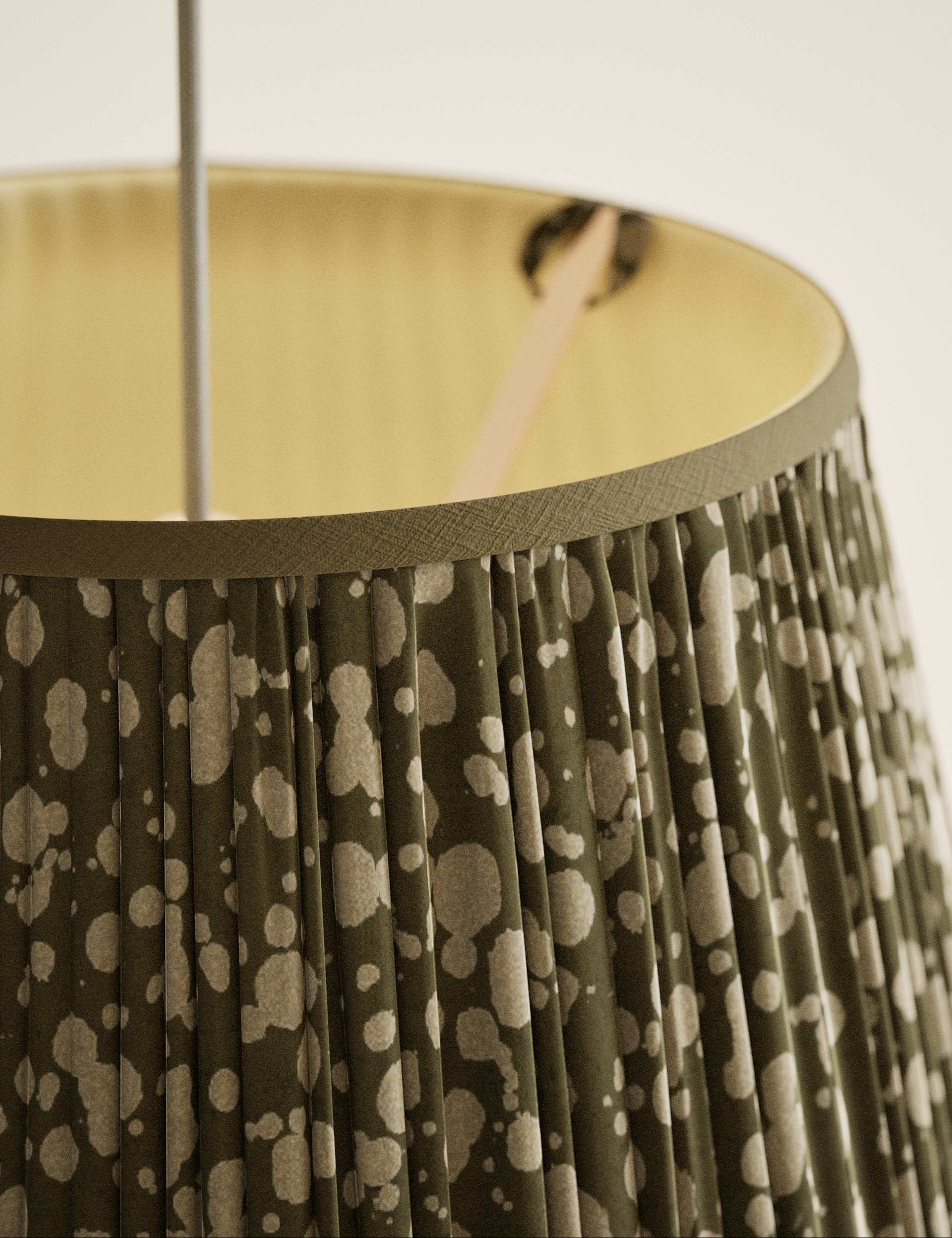 Pleated Splatter Print Lamp Shade 5 of 5