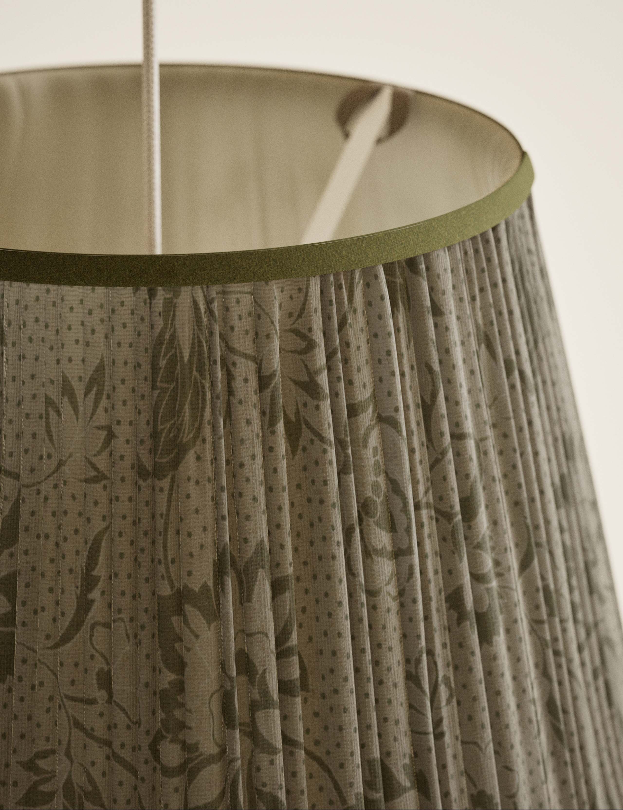 Fabric Floral Pleated Shade 5 of 5
