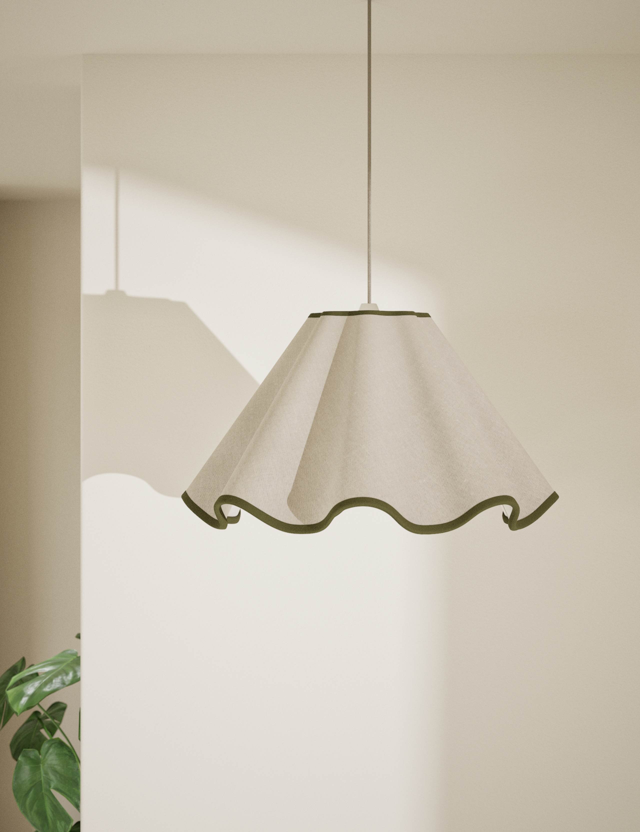Fabric Wave Scallop Shade 1 of 5