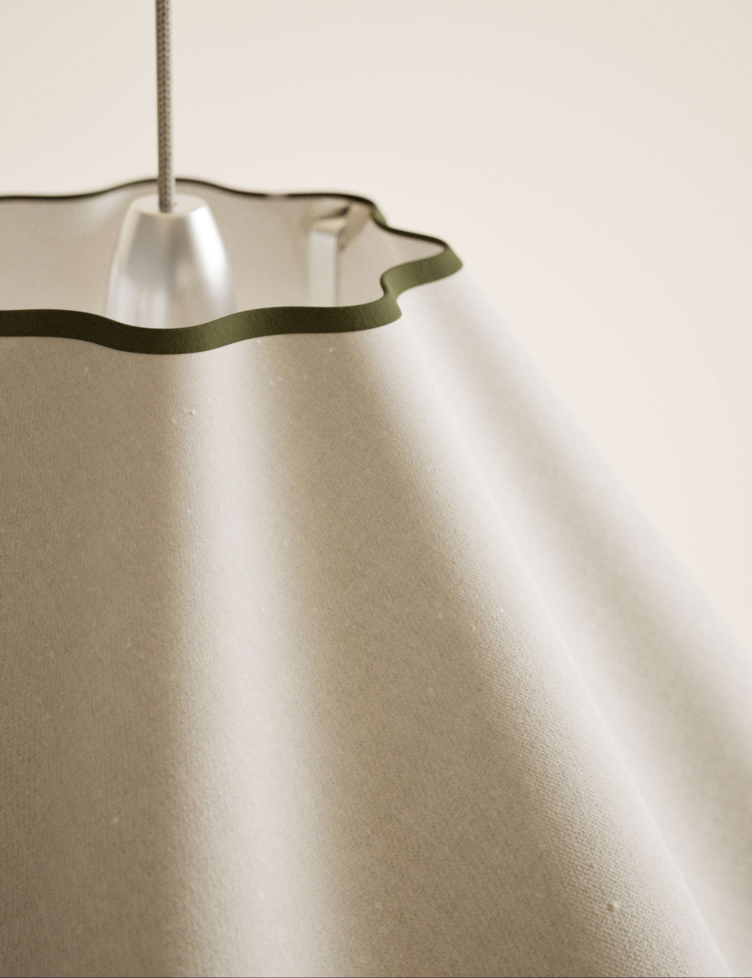 Fabric Wave Scallop Shade 5 of 5