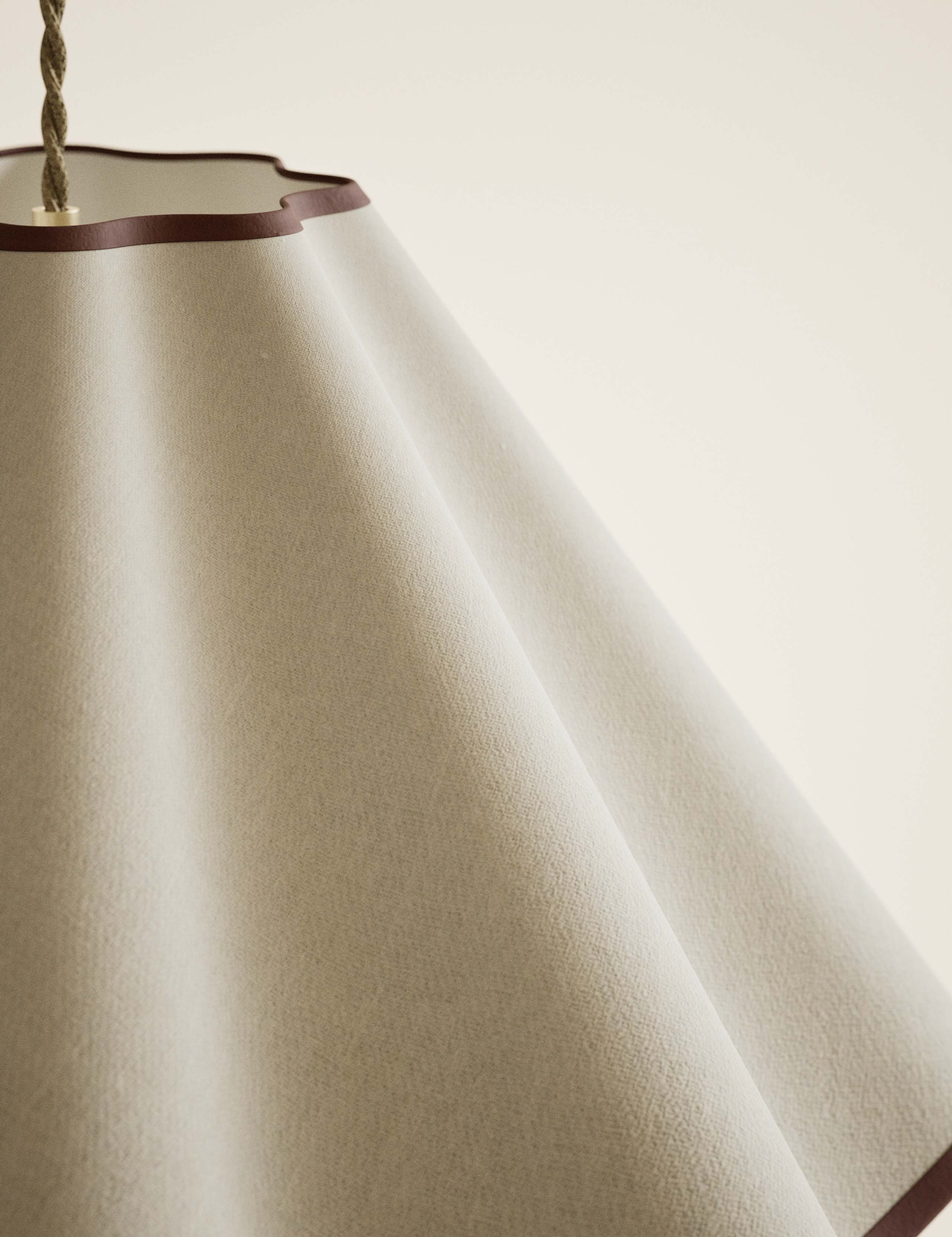 Fabric Wave Scallop Shade 3 of 3