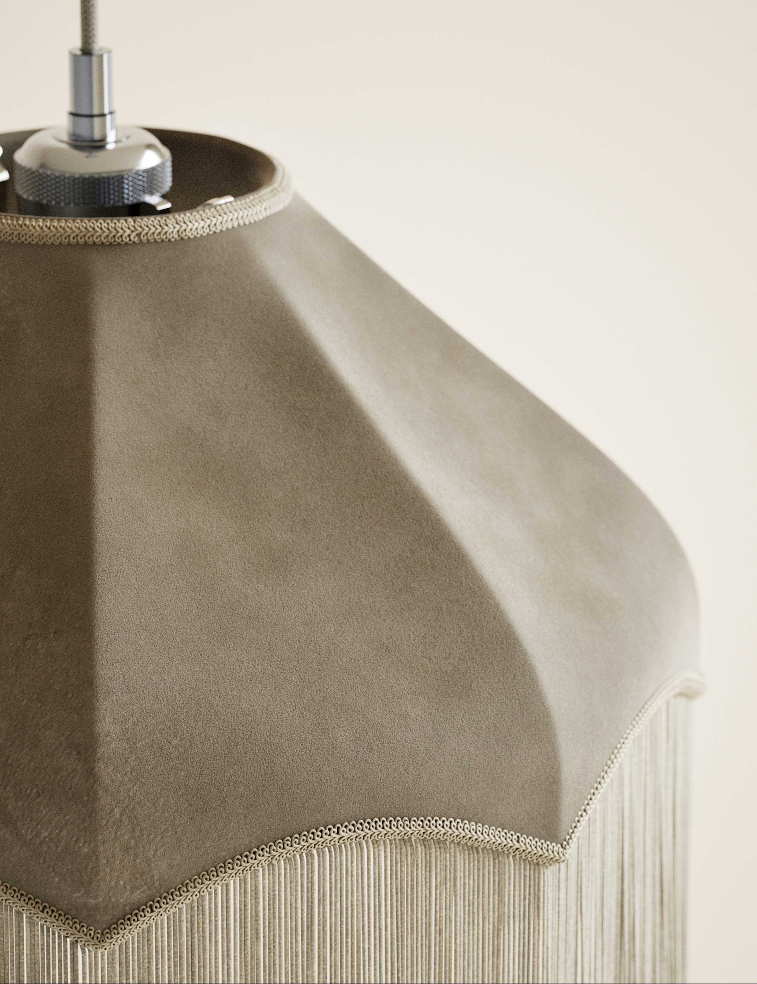 Velvet Fringed Oversized Shade 5 of 5
