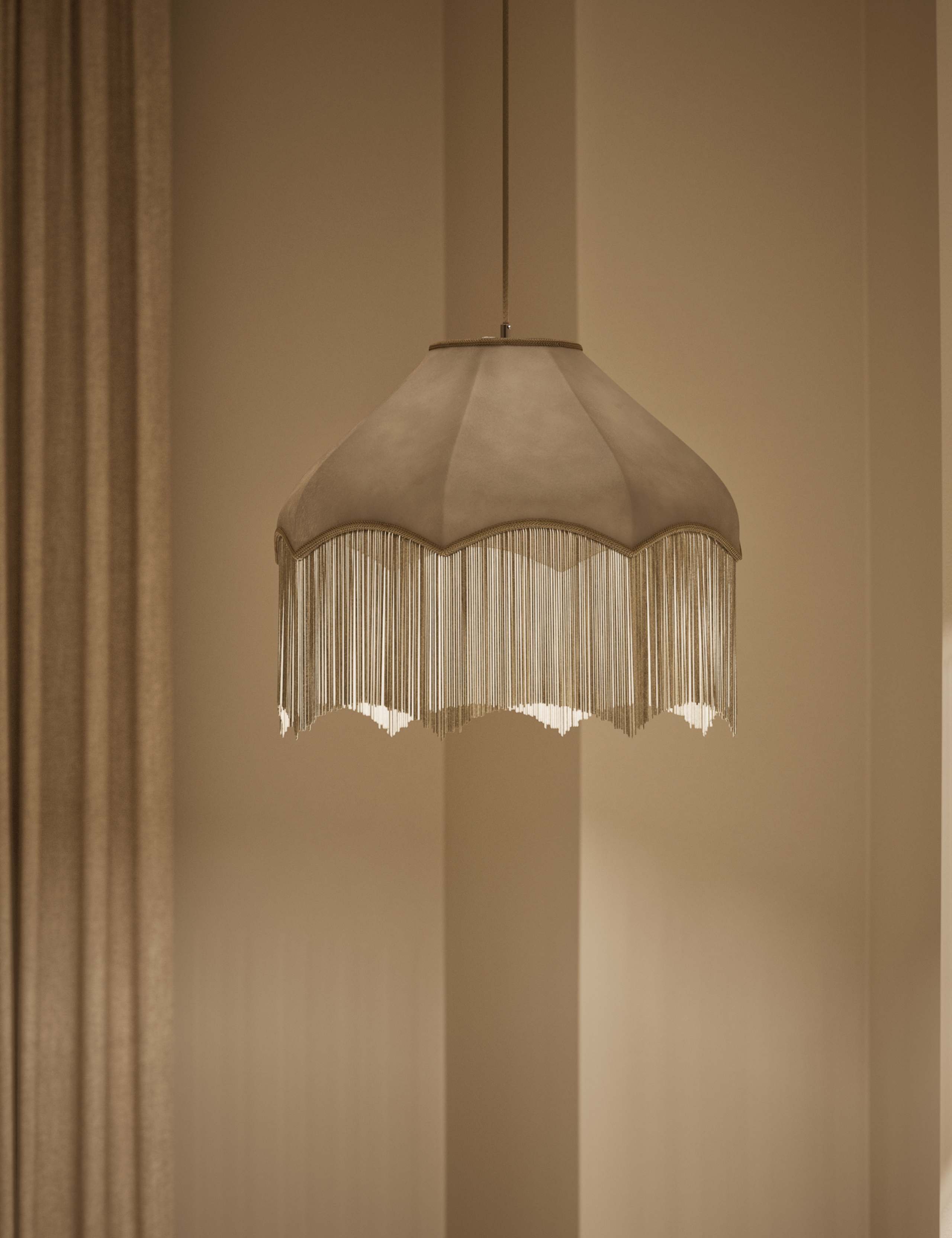 Velvet Fringed Oversized Shade 2 of 5