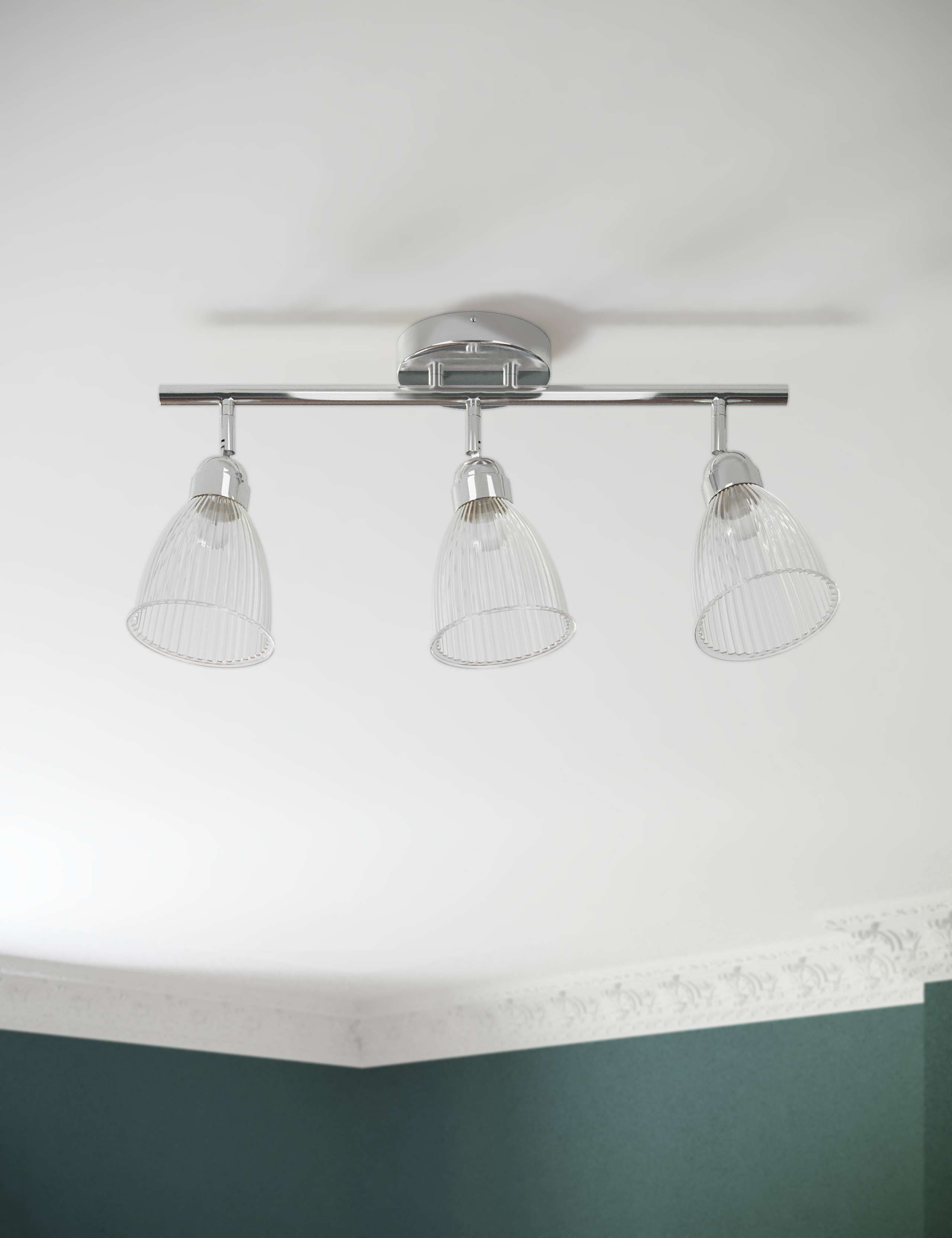 Florence 3 Light Flush Bar Light 3 of 6