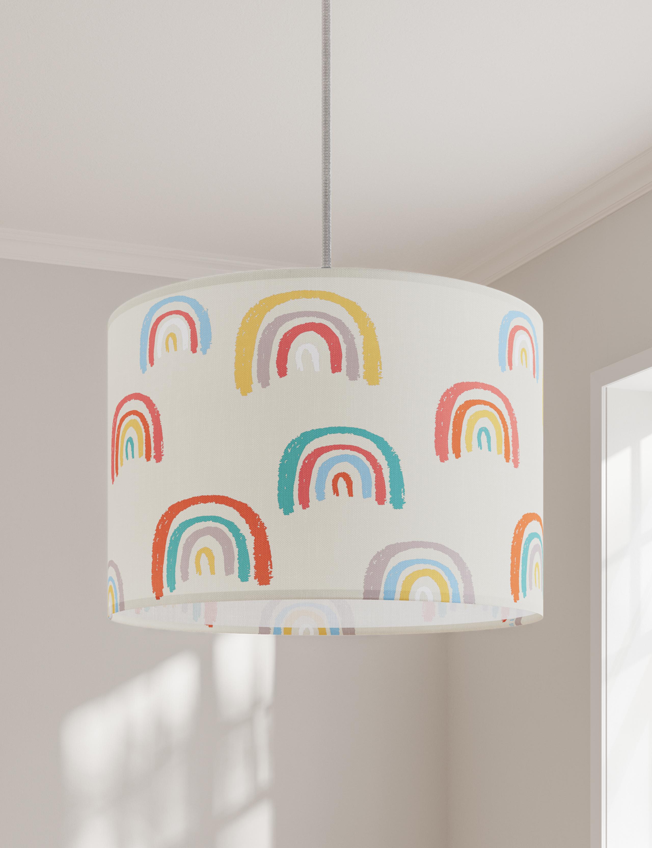 Rainbow Print Ceiling Lamp Shade 3 of 5