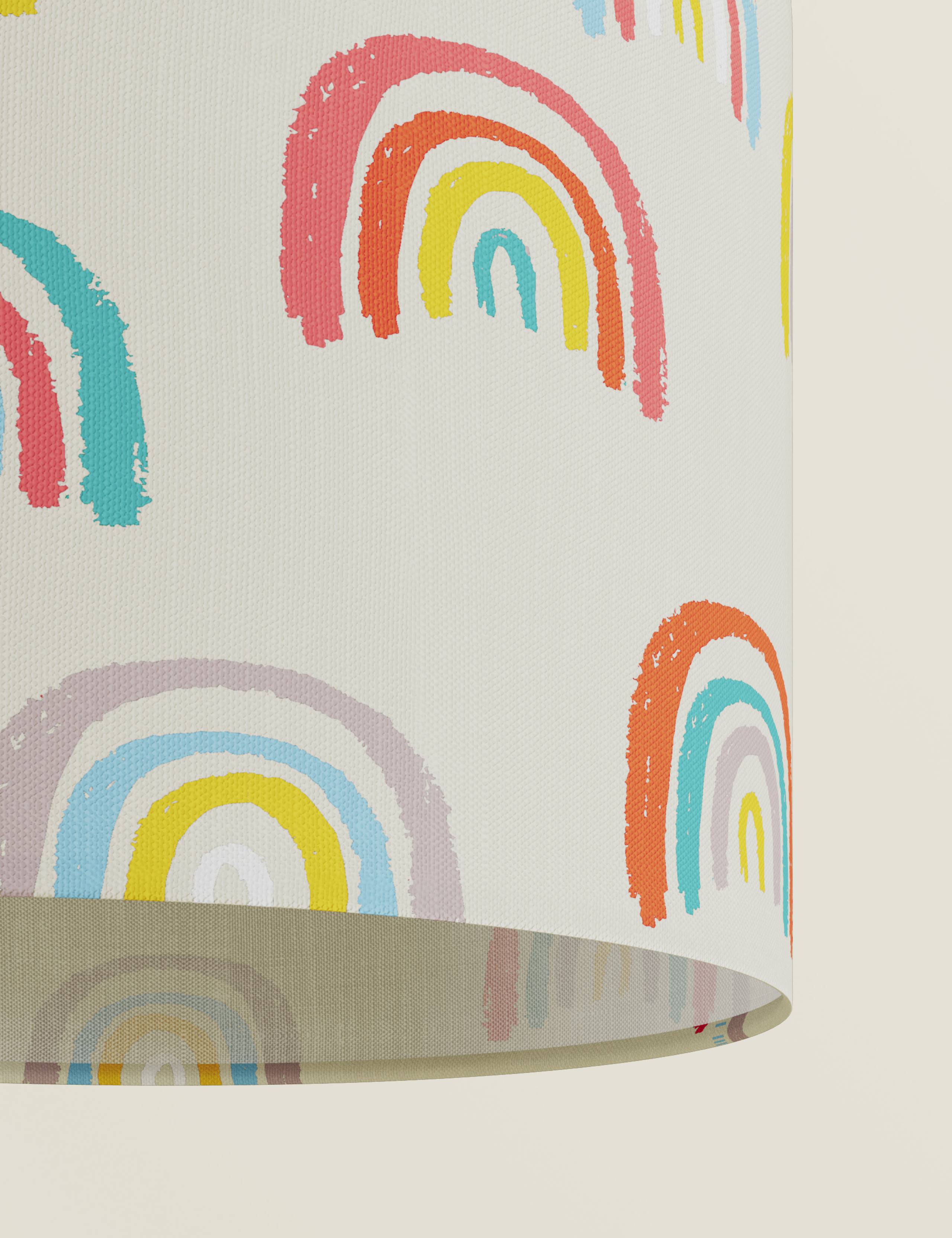 Rainbow Print Ceiling Lamp Shade 4 of 5