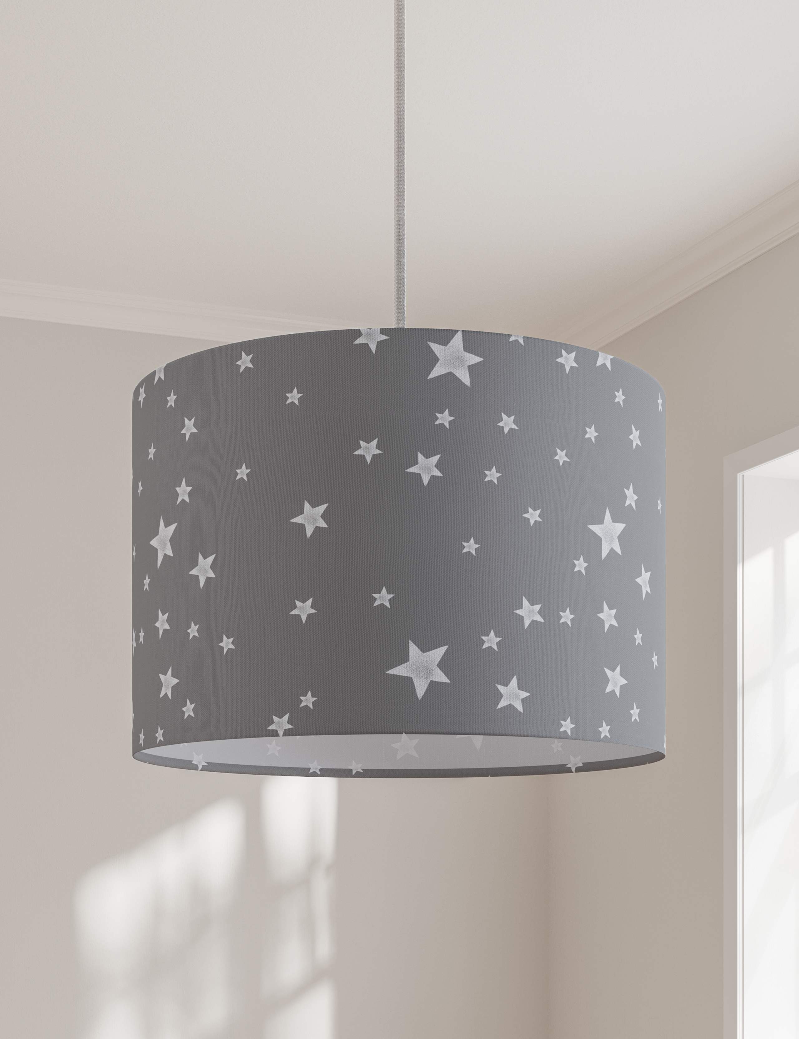 Star Print Ceiling Lamp Shade 3 of 5