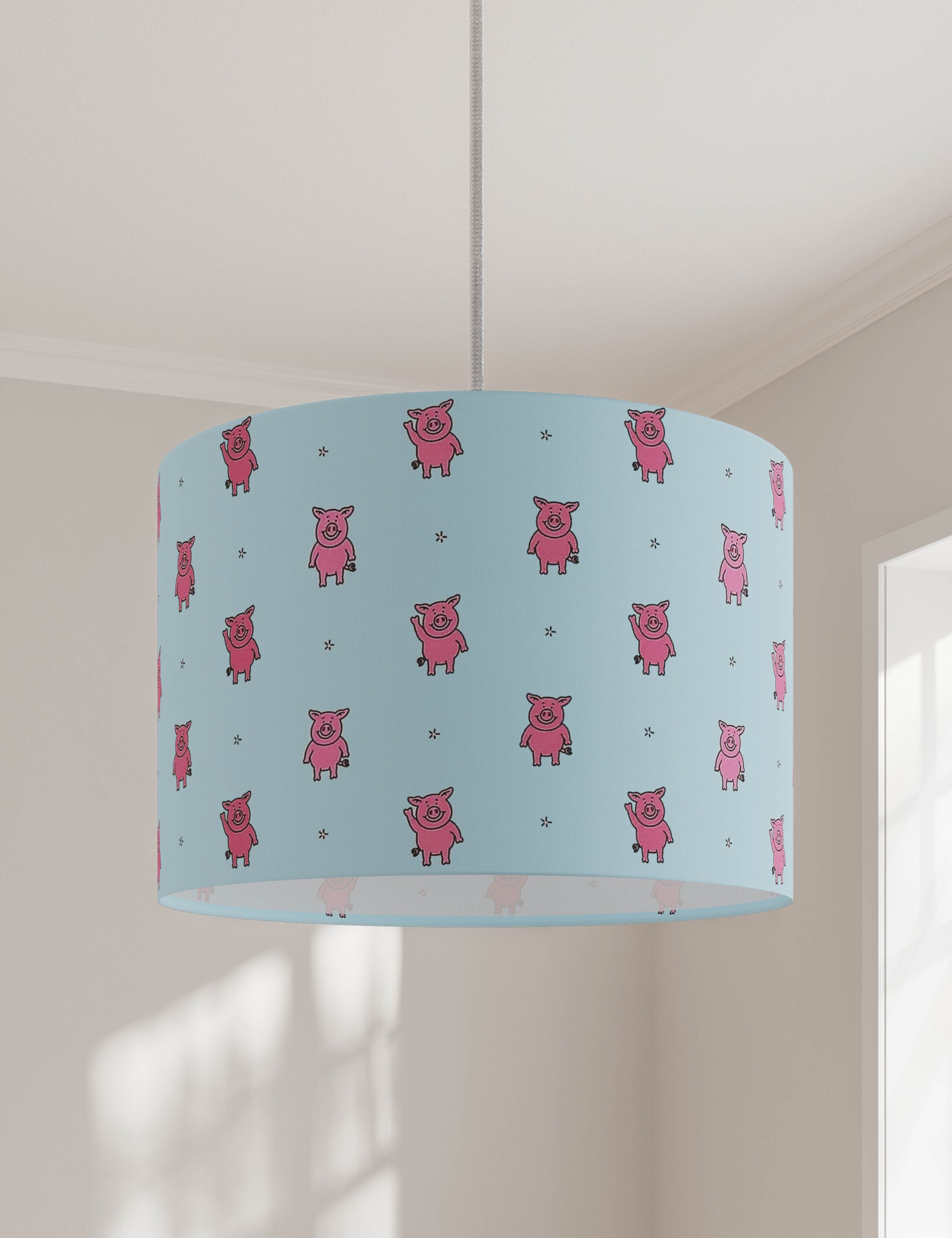 Percy Pig™ Print Ceiling Lamp Shade 3 of 6