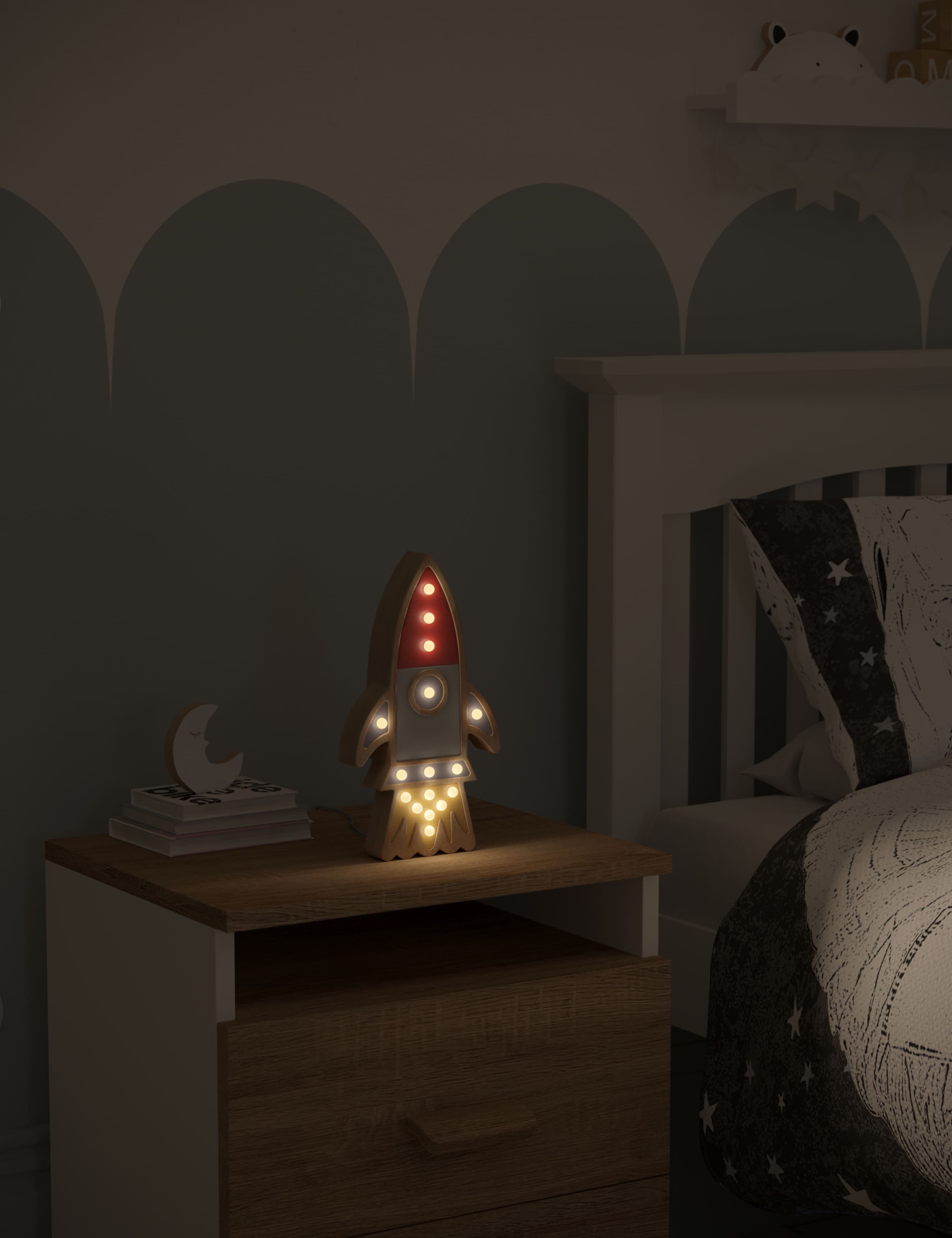Kids' Rocket LED Table Lamp 2 of 7