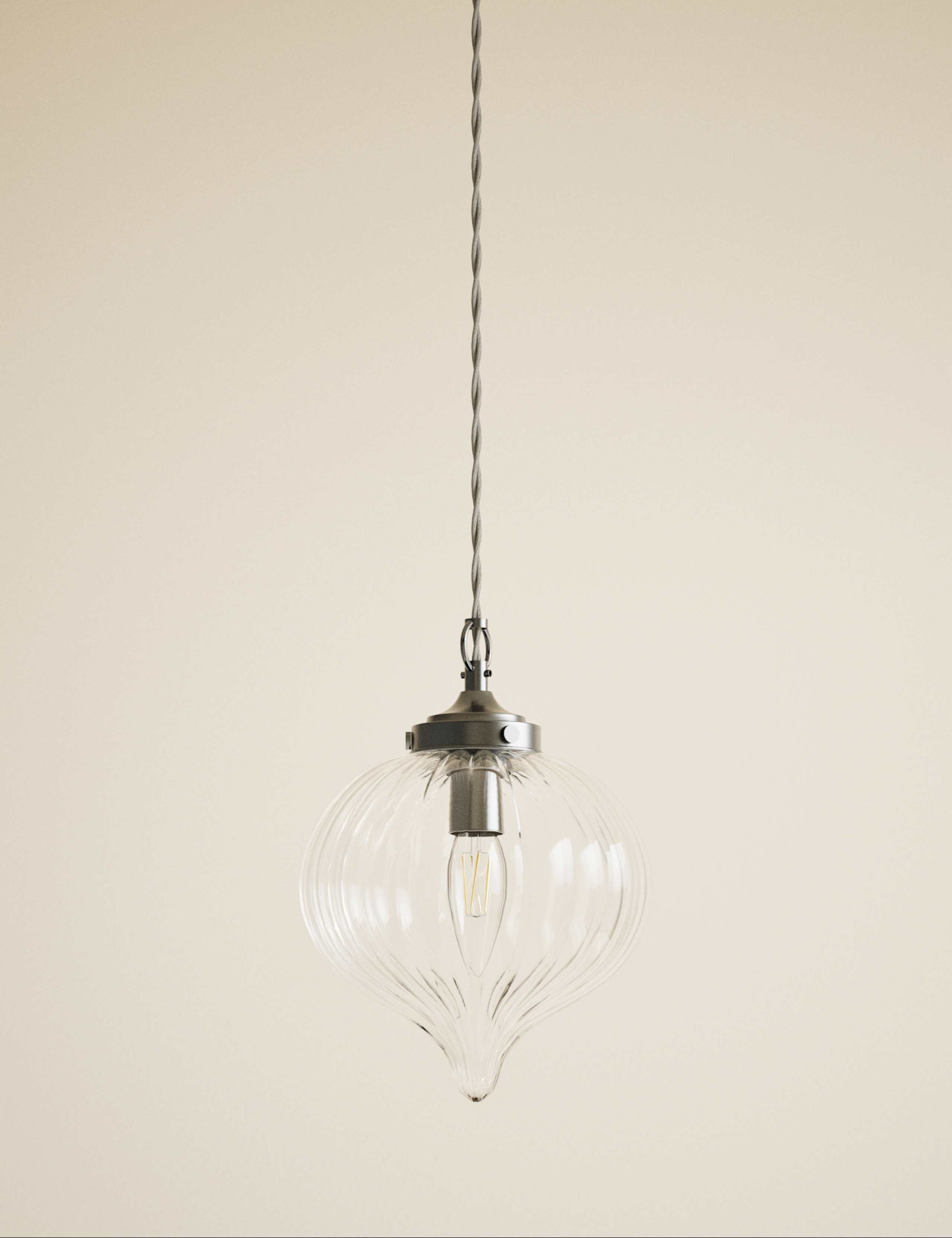 Glass Teardrop Pendant Light 3 of 5
