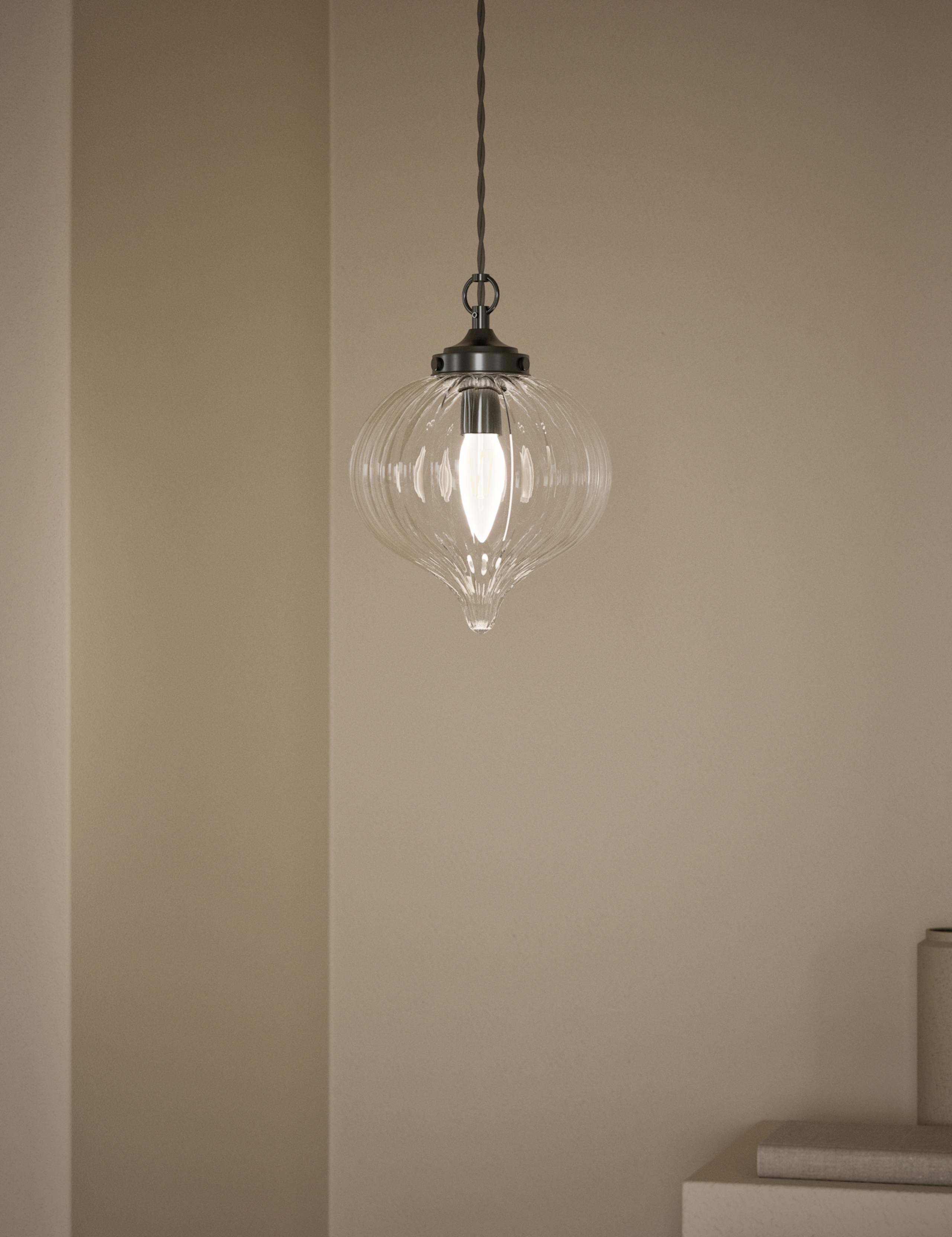 Glass Teardrop Pendant Light 2 of 5