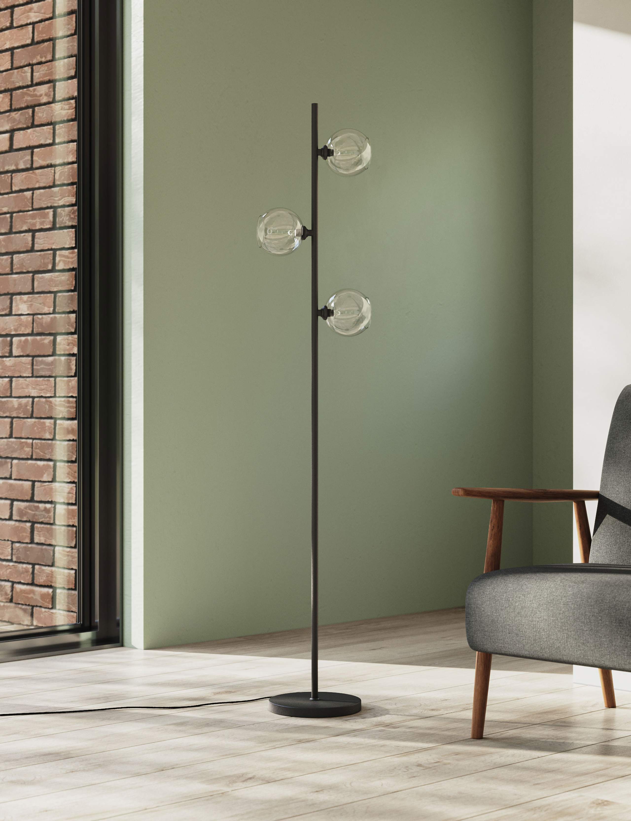 3 Light Globe Floor Lamp 4 of 6