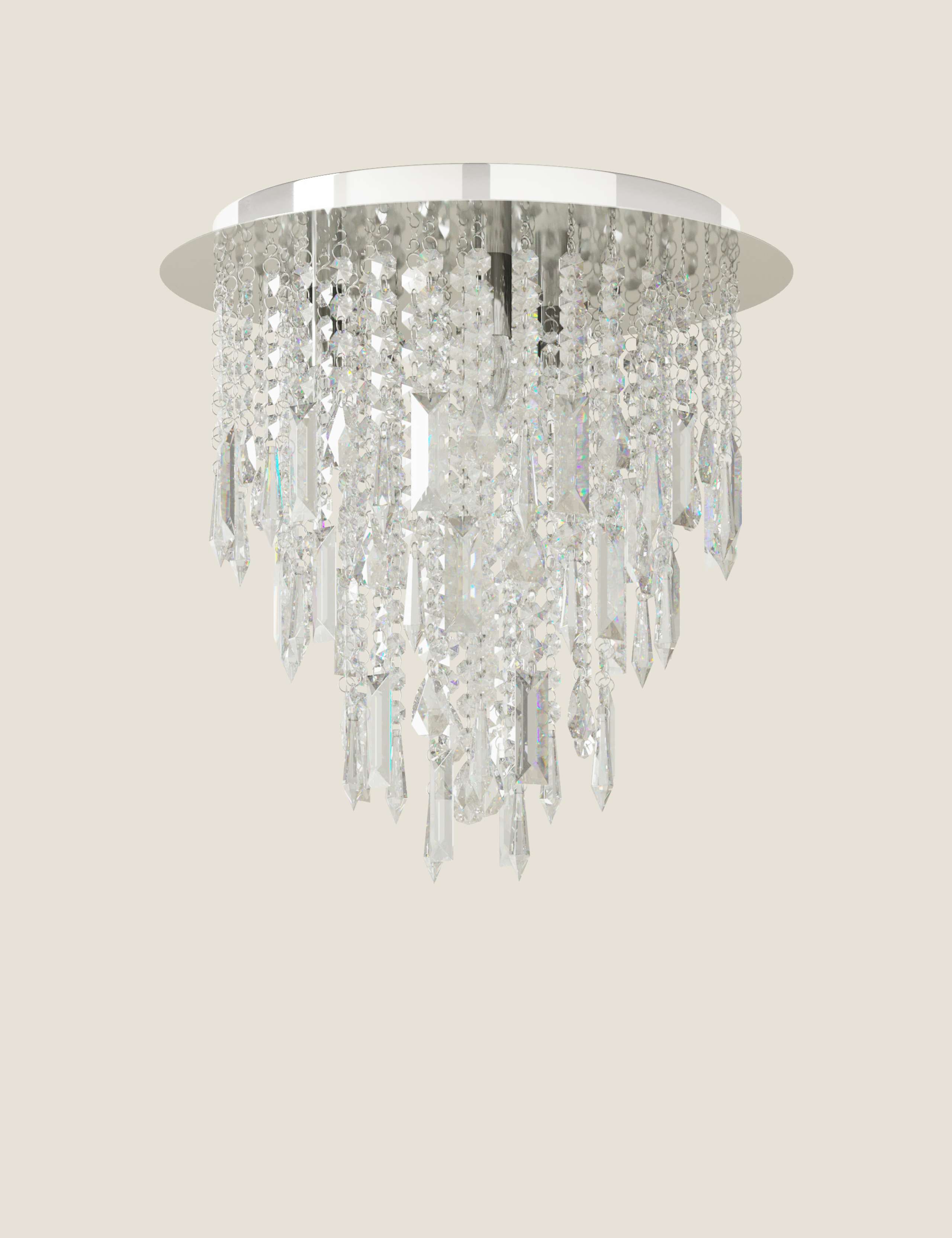 Glamour Beaded Flush Light 1 of 6