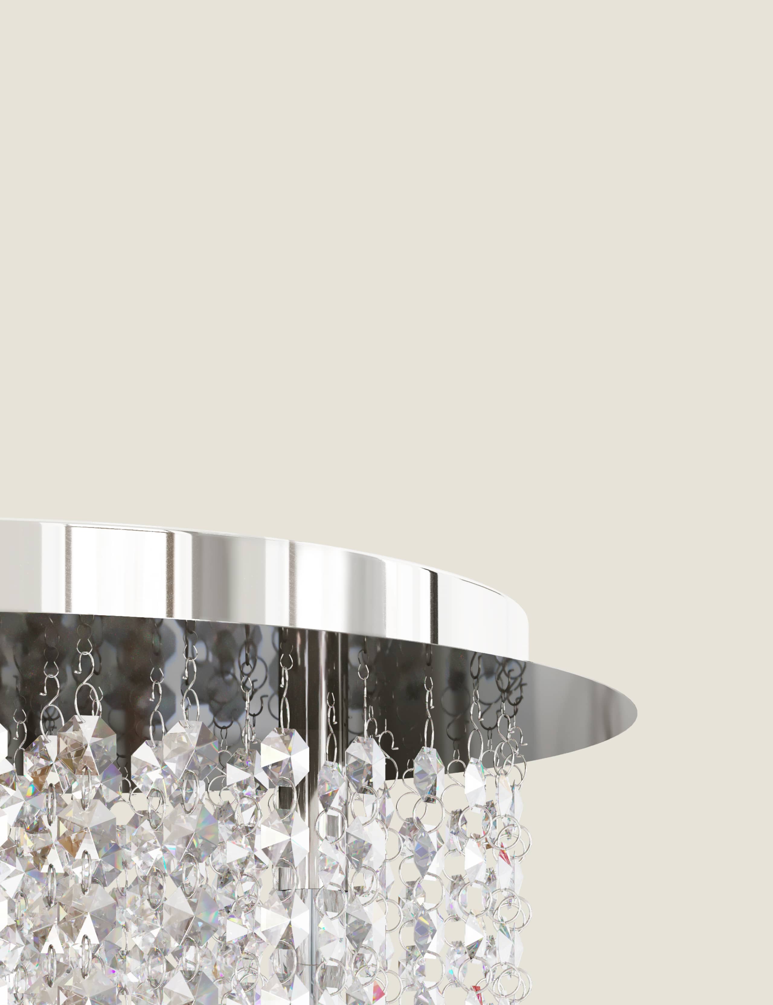 Glamour Beaded Flush Light 5 of 6