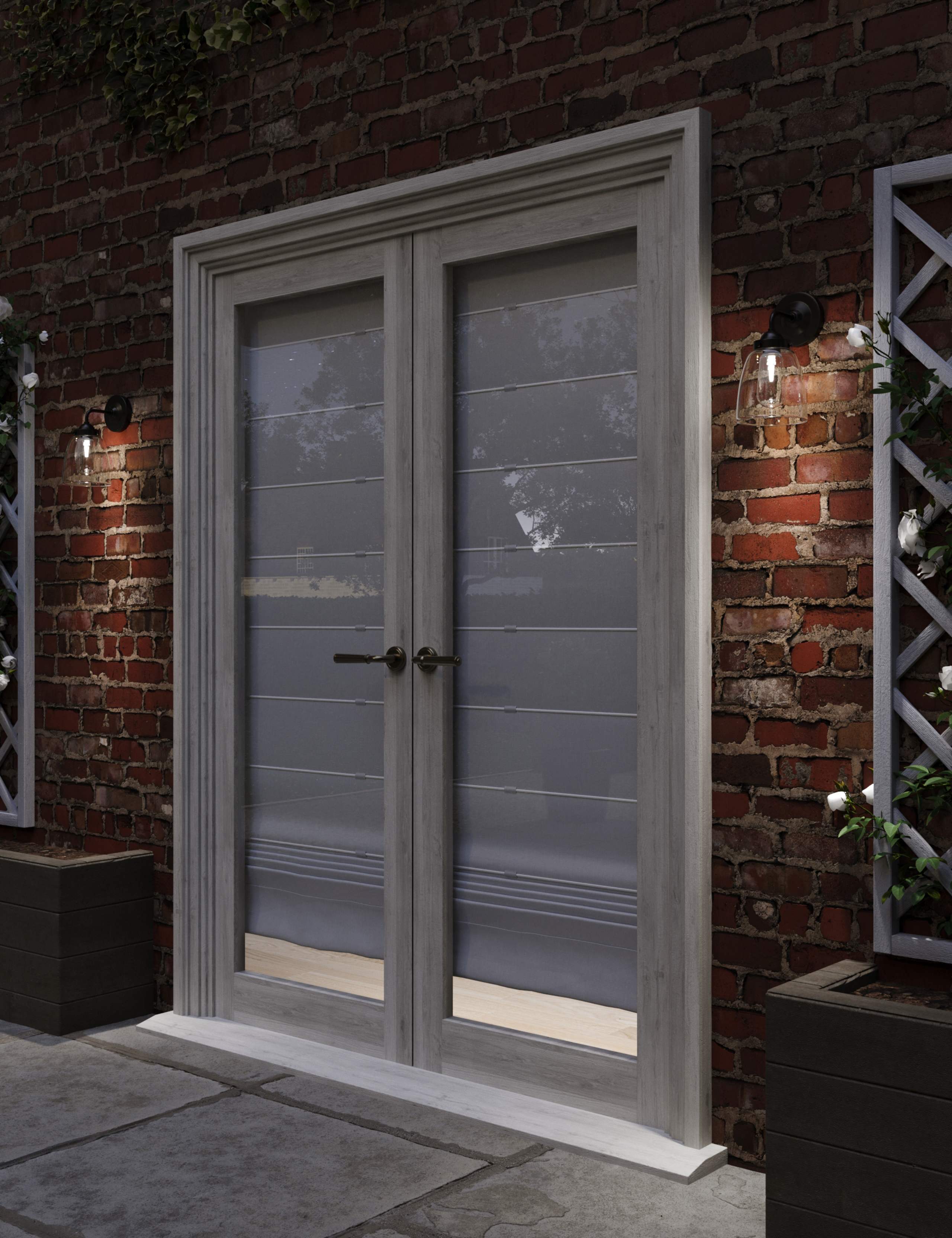 Outdoor Glass Shade Wall Light 7 of 9