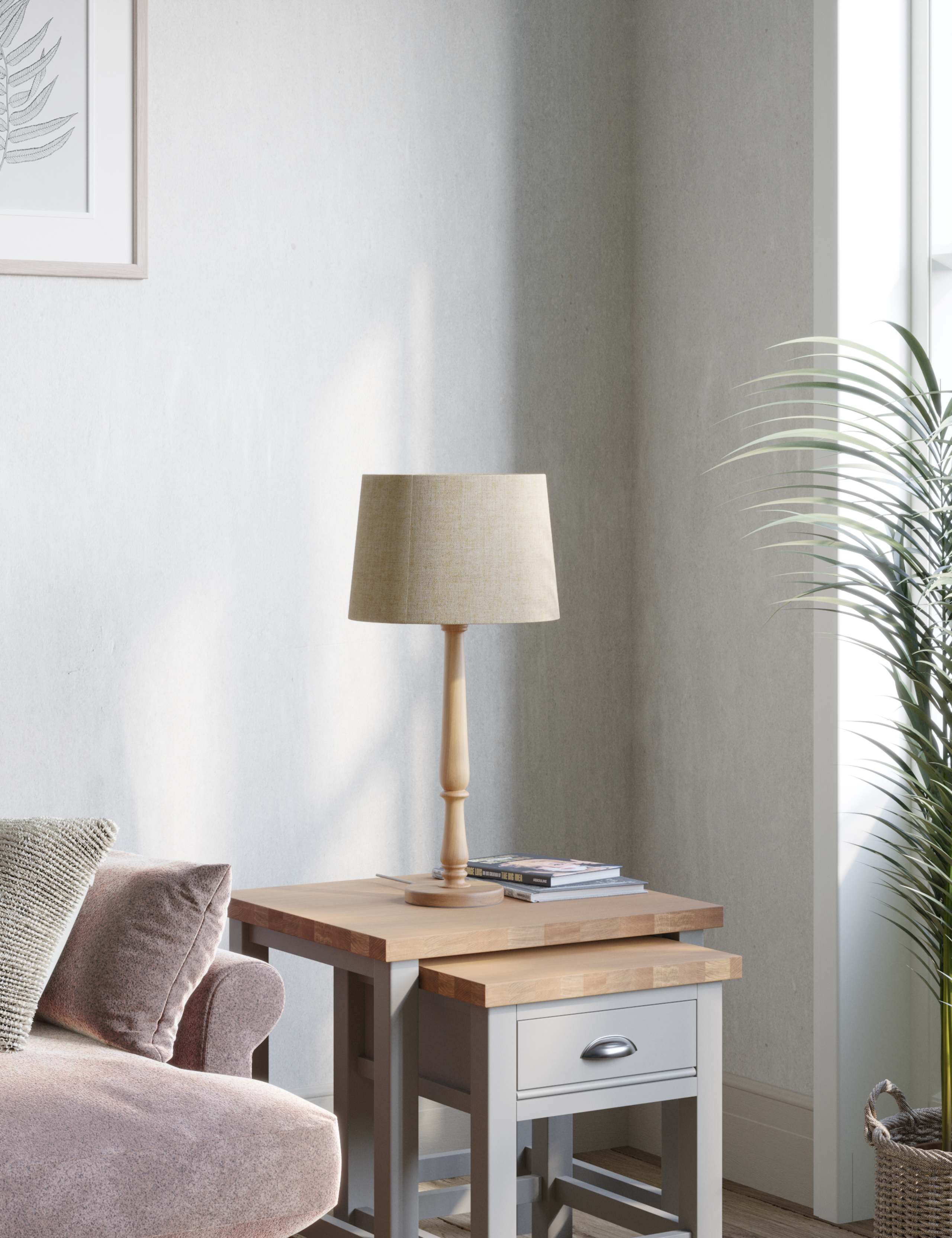 Wooden Table Lamp 4 of 7