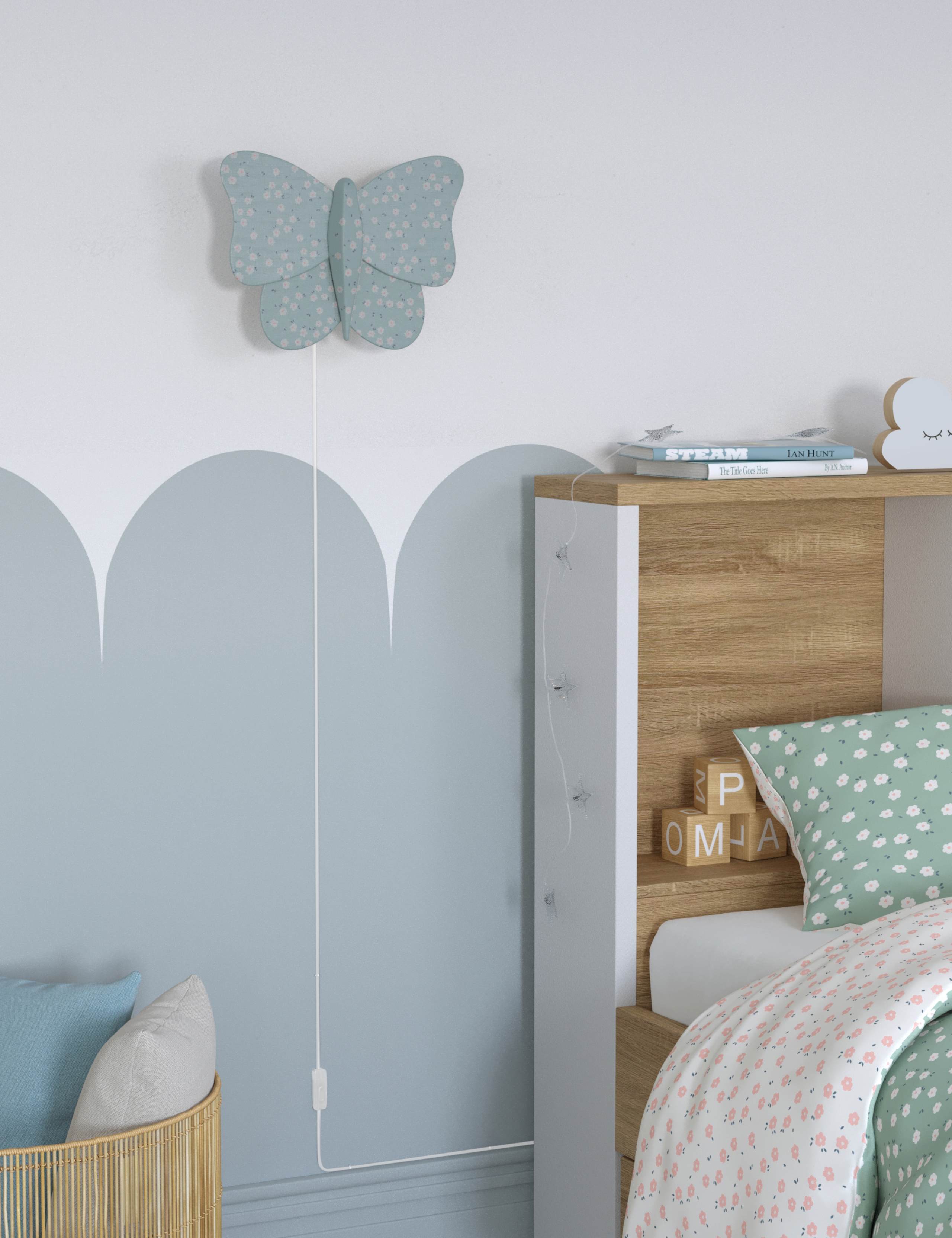 Butterfly Plug In Wall Light 3 of 7