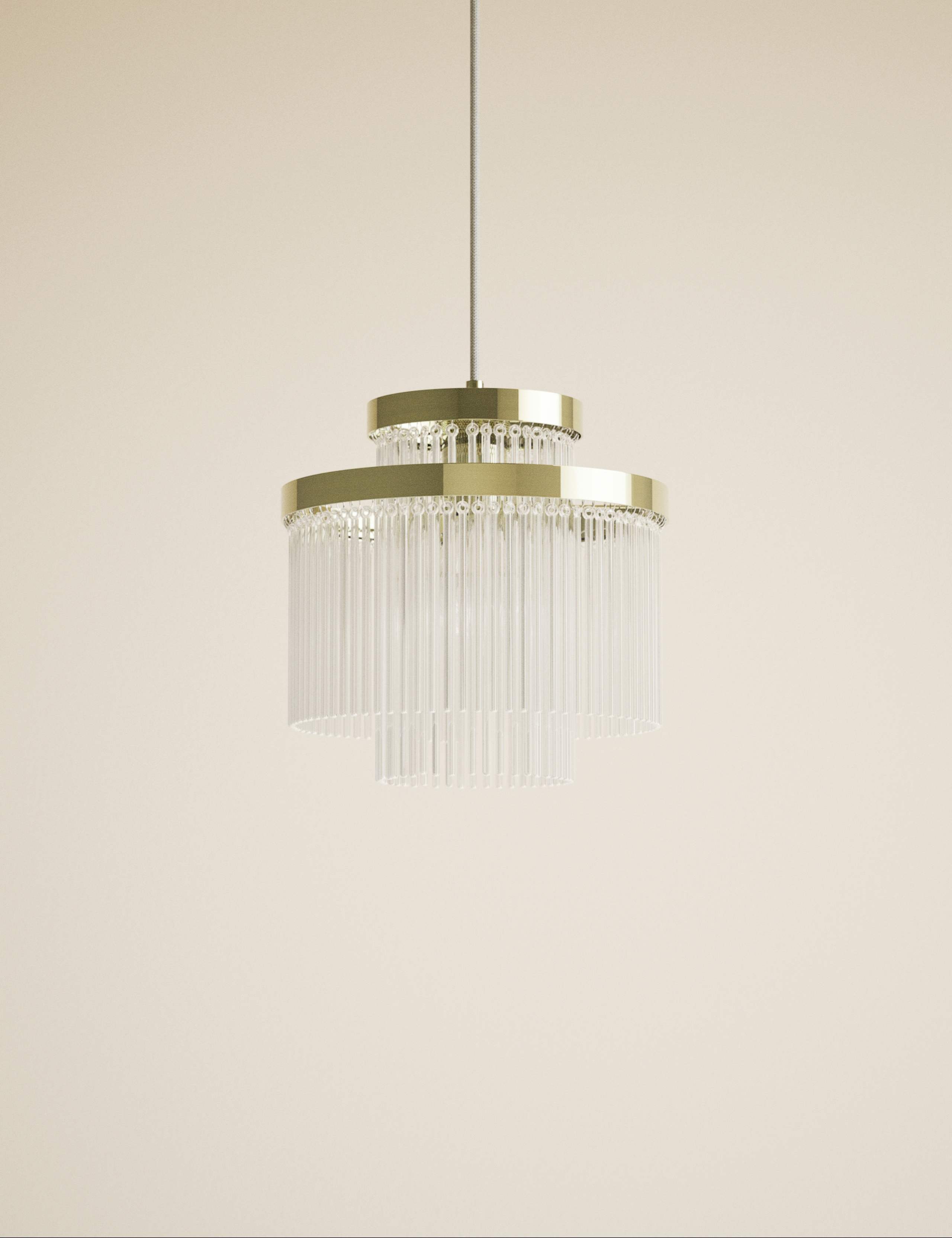 Monroe Glass Easy Fit Ceiling Lamp Shade 3 of 5