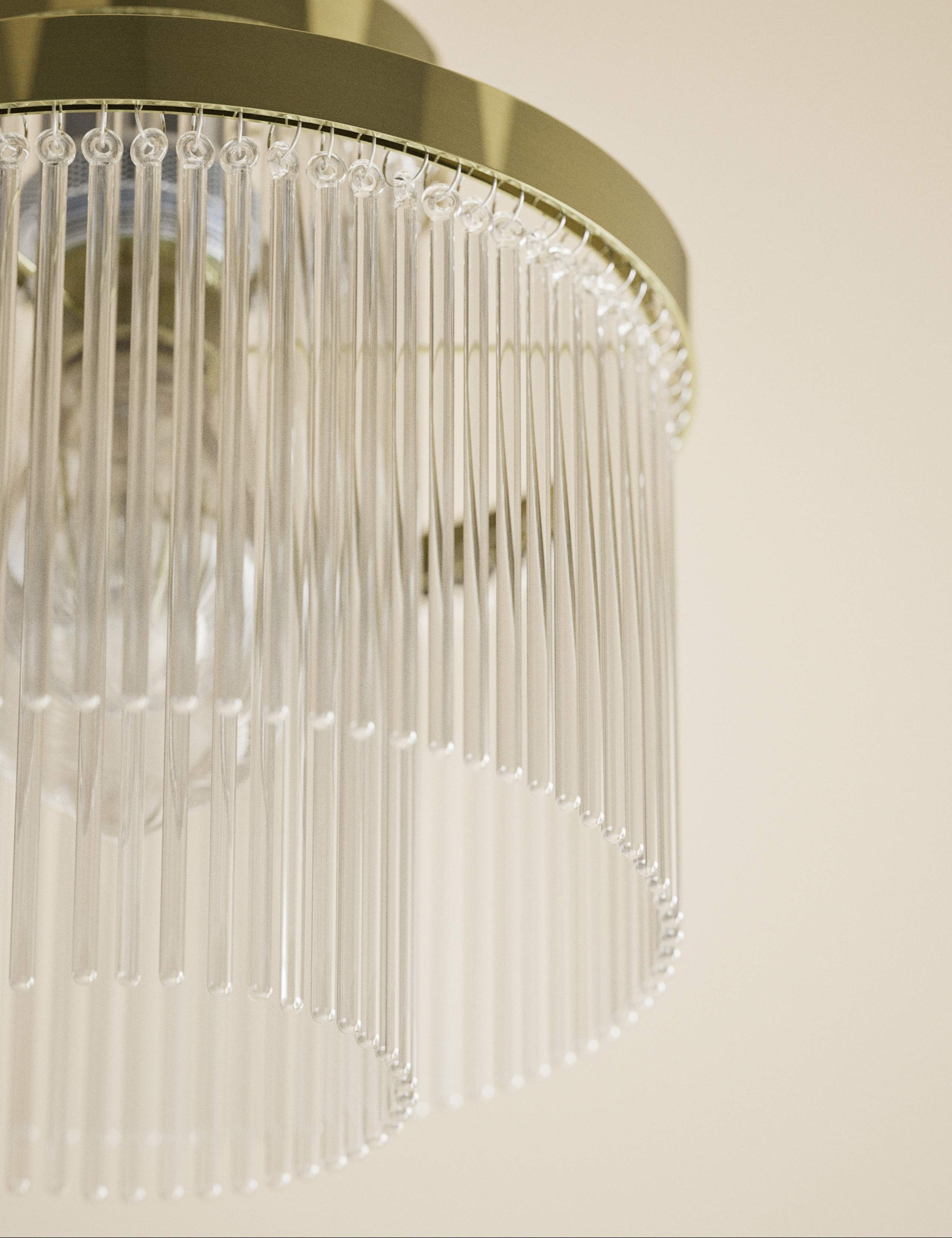 Monroe Glass Easy Fit Ceiling Lamp Shade 4 of 5