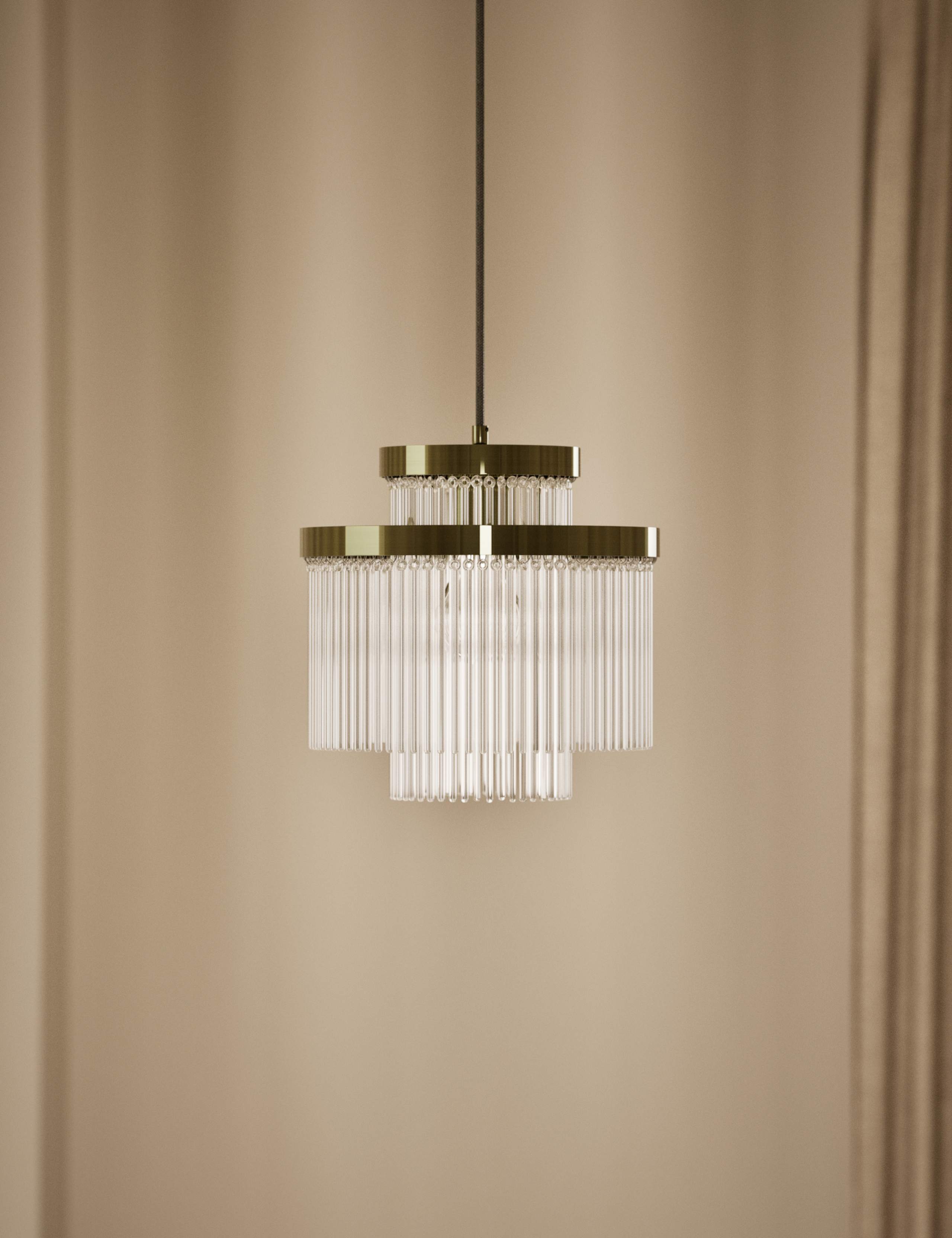 Monroe Glass Easy Fit Ceiling Lamp Shade 2 of 5