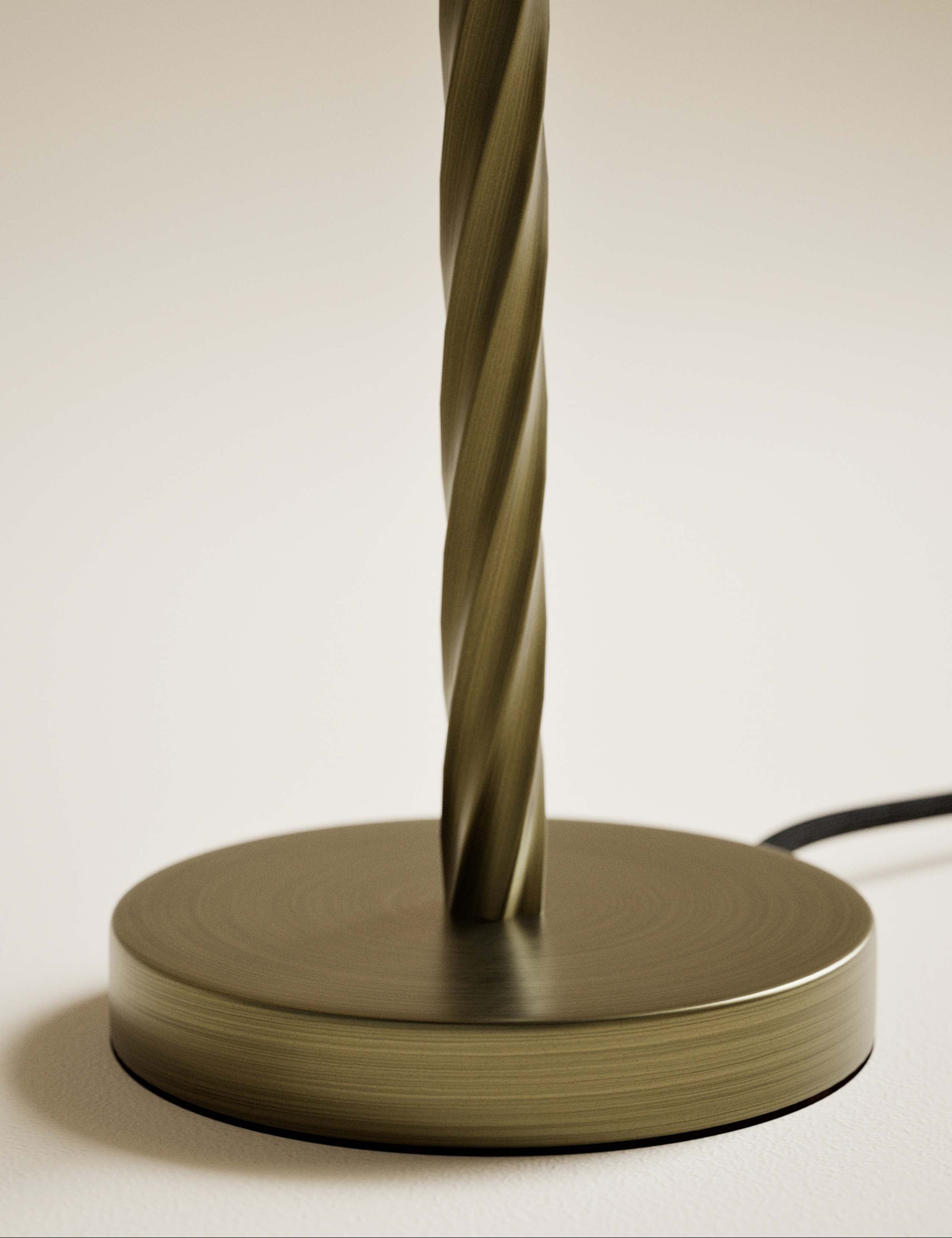 Metal Twisted Table Lamp Base 3 of 4