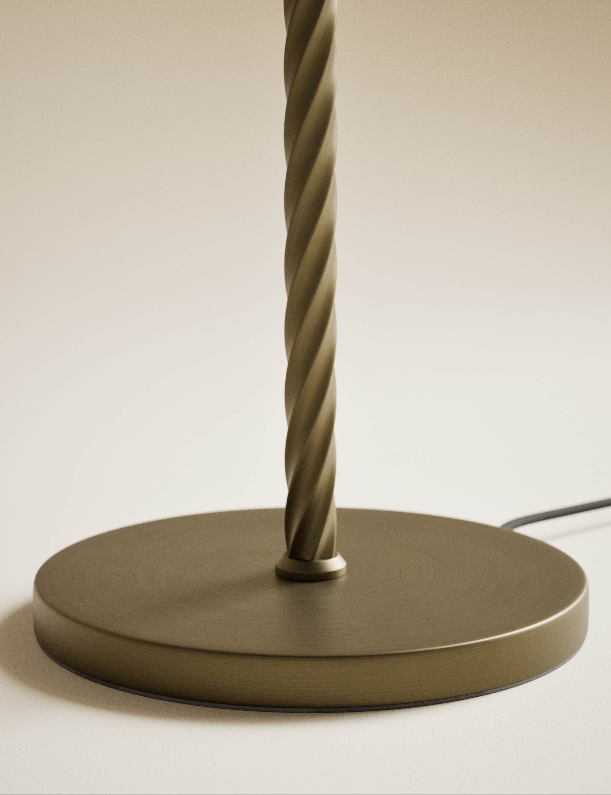Metal Twisted Floor Lamp Base 3 of 5