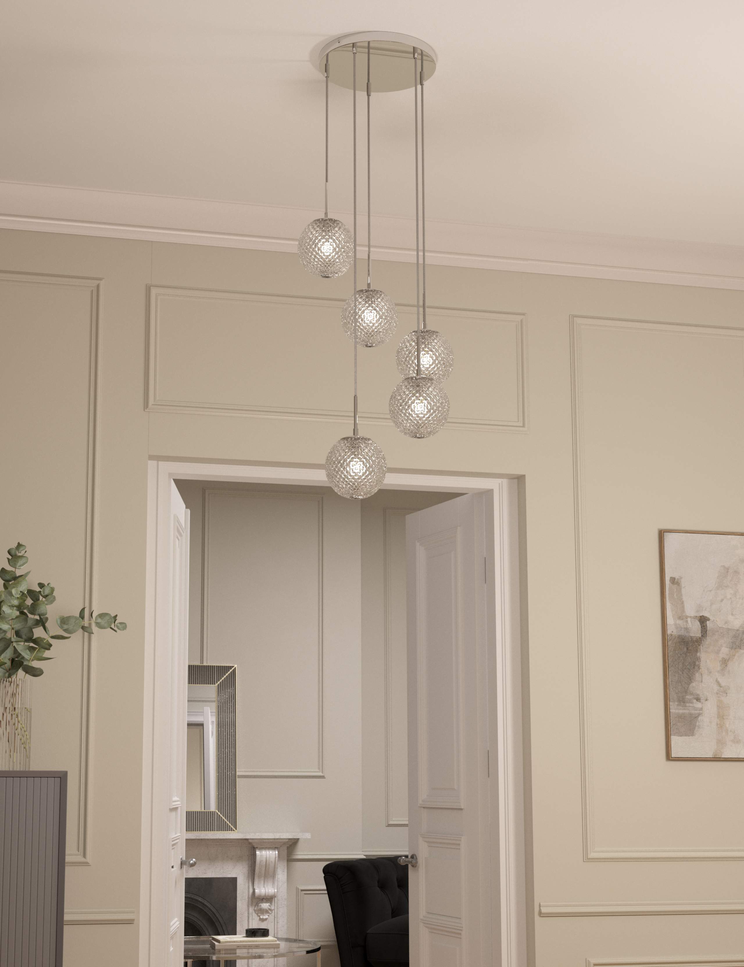 Glass Cluster Ceiling Light 2 of 7