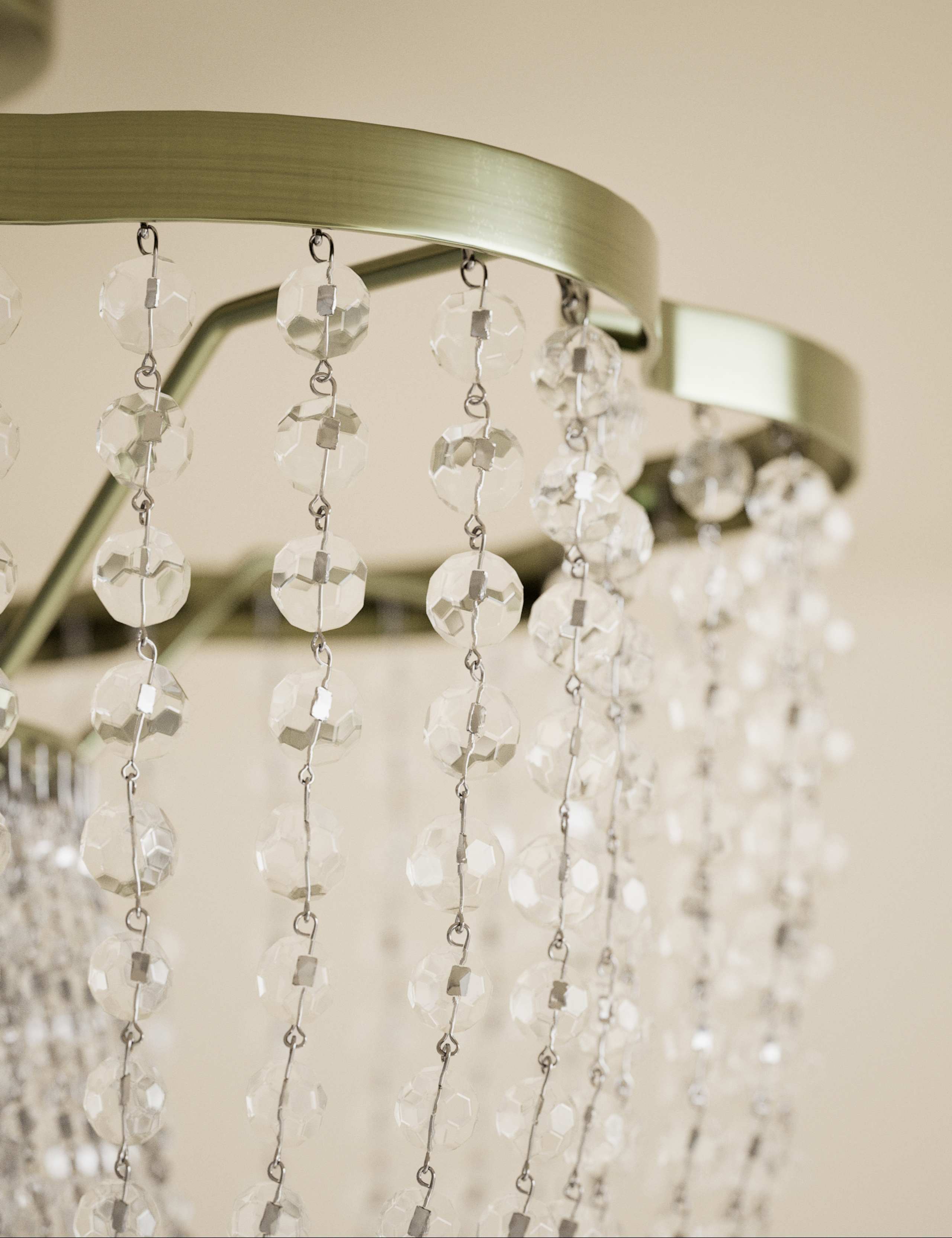 Beaded Semi-Flush Chandelier 6 of 6