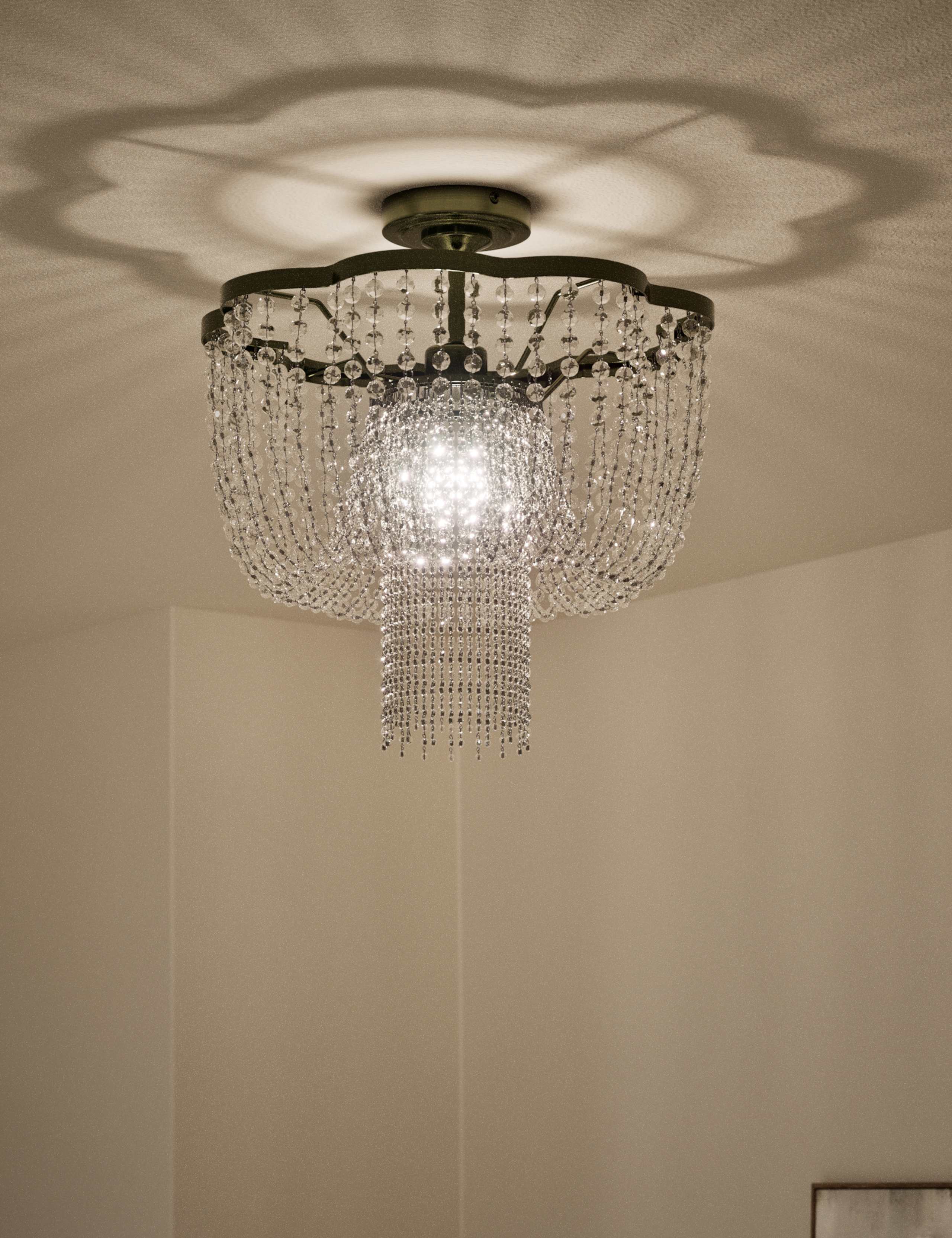 Beaded Semi-Flush Chandelier 2 of 6