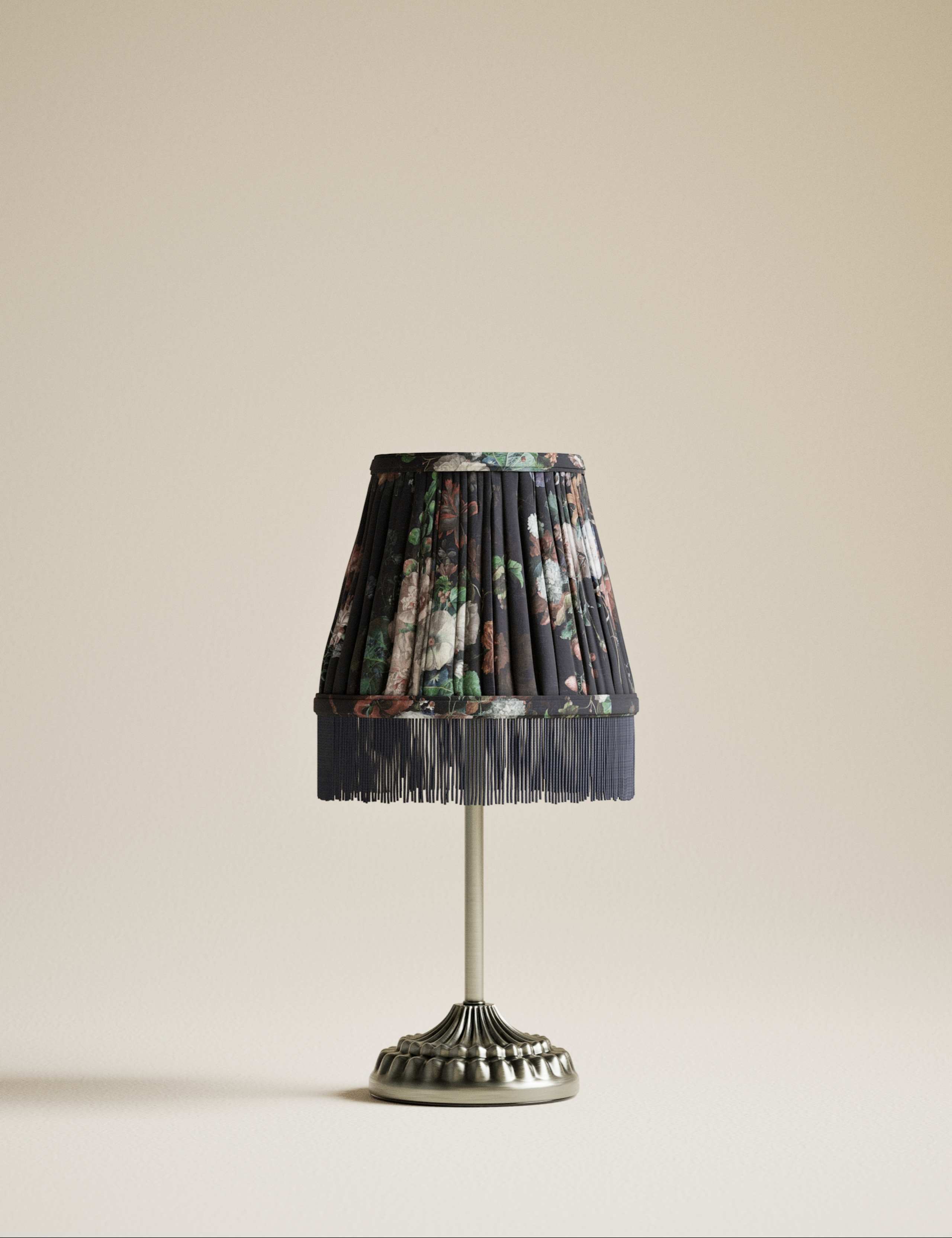 Floral Pleated Rechargeable Table Lamp 3 of 5
