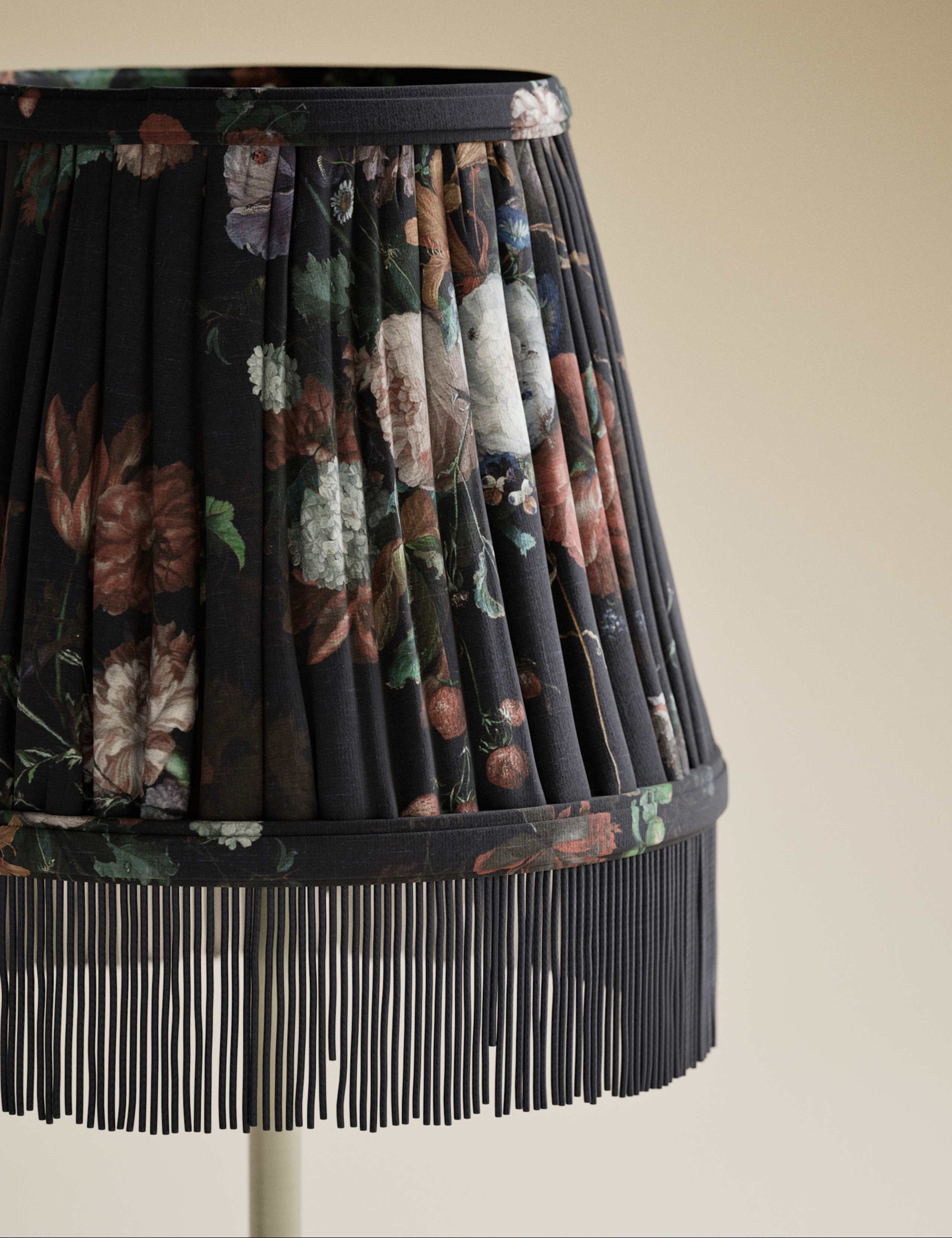 Floral Pleated Rechargeable Table Lamp 5 of 5