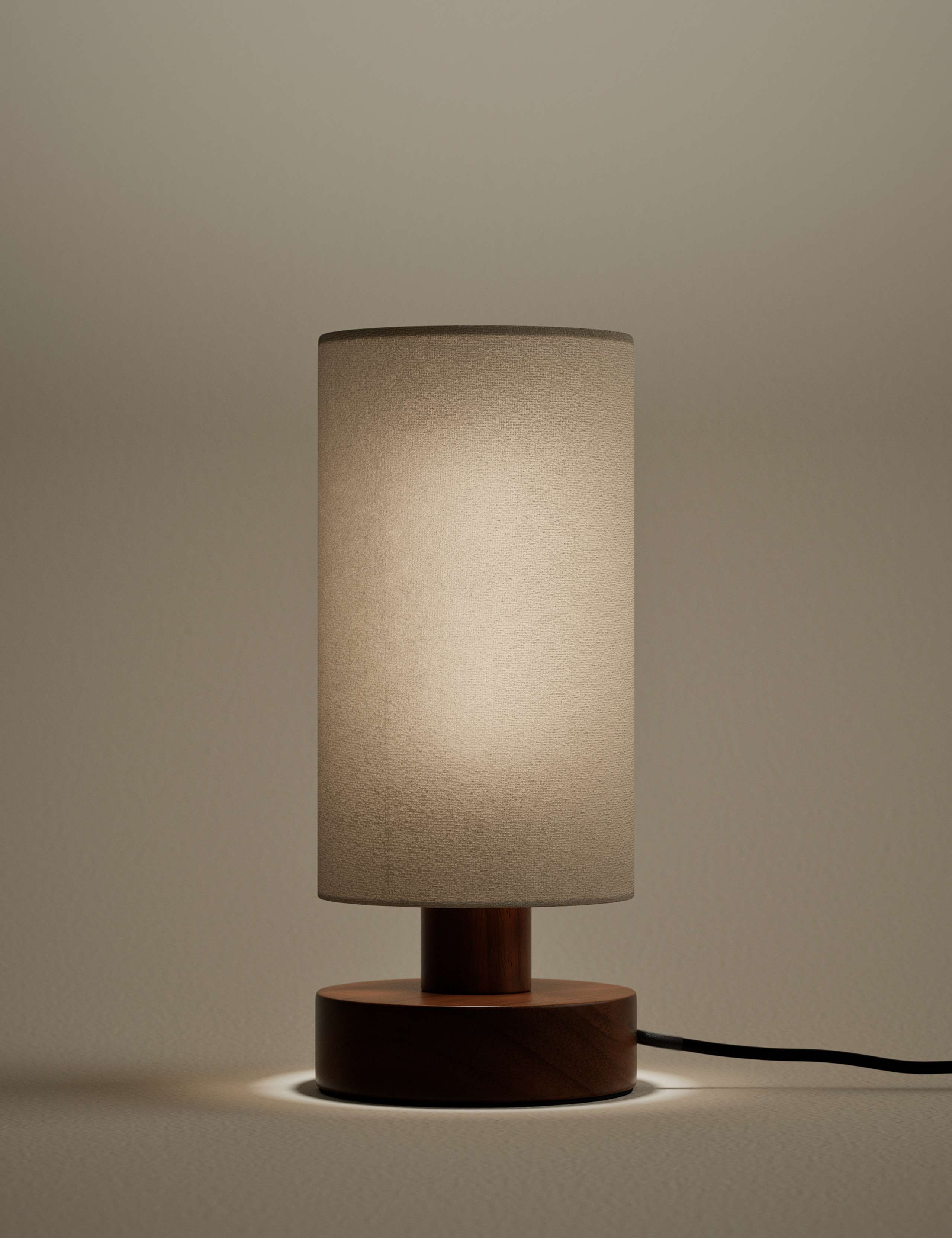 Wooden Table Lamp 2 of 4