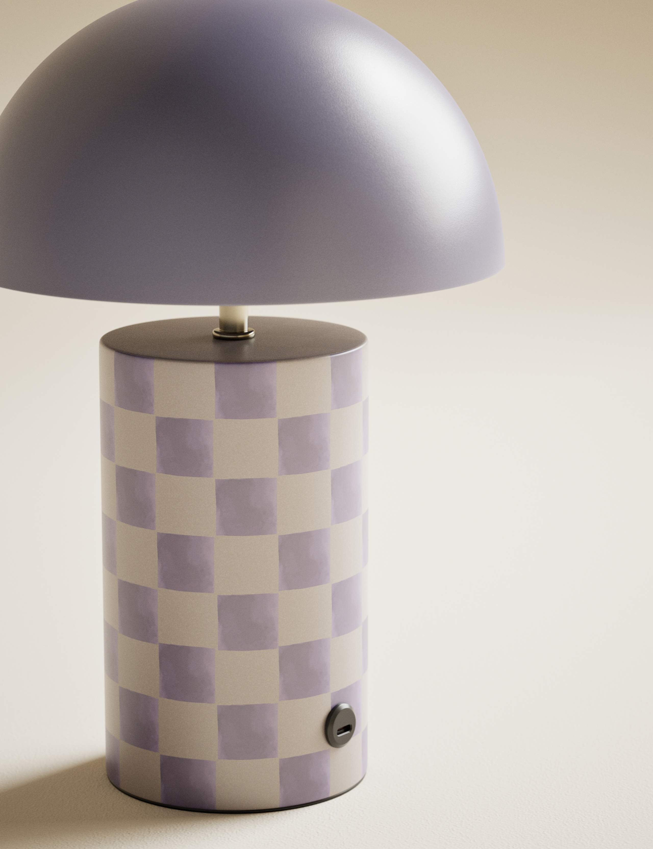 Colby Printed Rechargeable Table Lamp 4 of 5